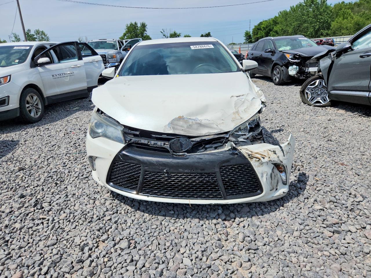 2015 Toyota Camry Se White vin: 4T1BF1FK4FU071575