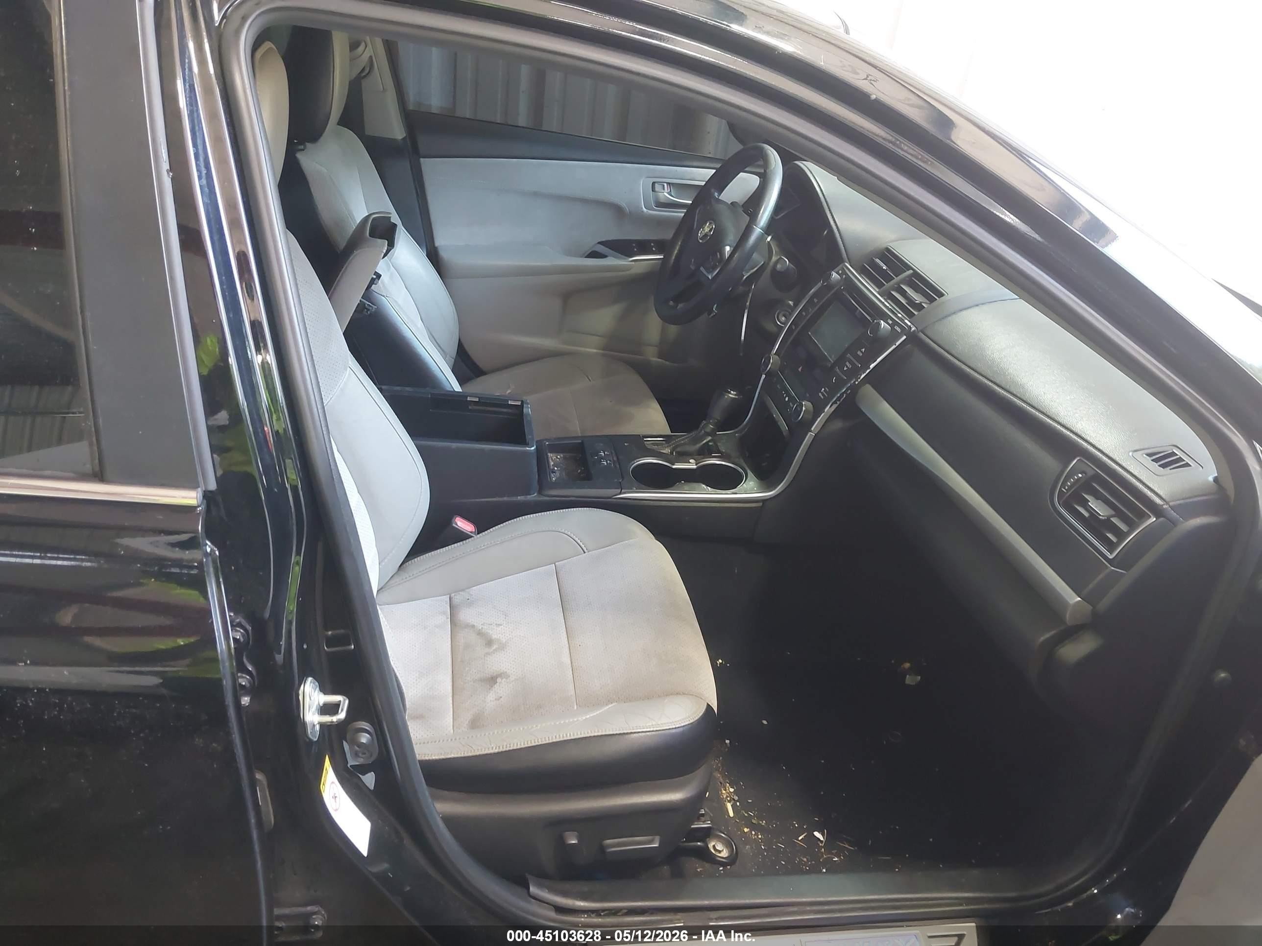 2015 Toyota Camry Xse Черный vin: 4T1BF1FK4FU074735