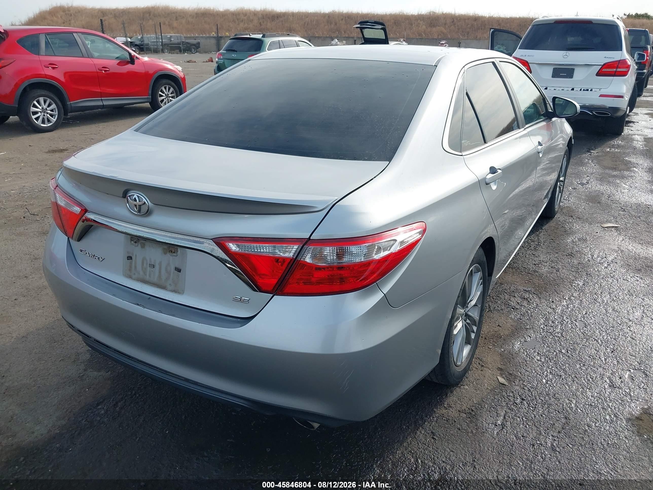2015 Toyota Camry Se Gray vin: 4T1BF1FK4FU094189