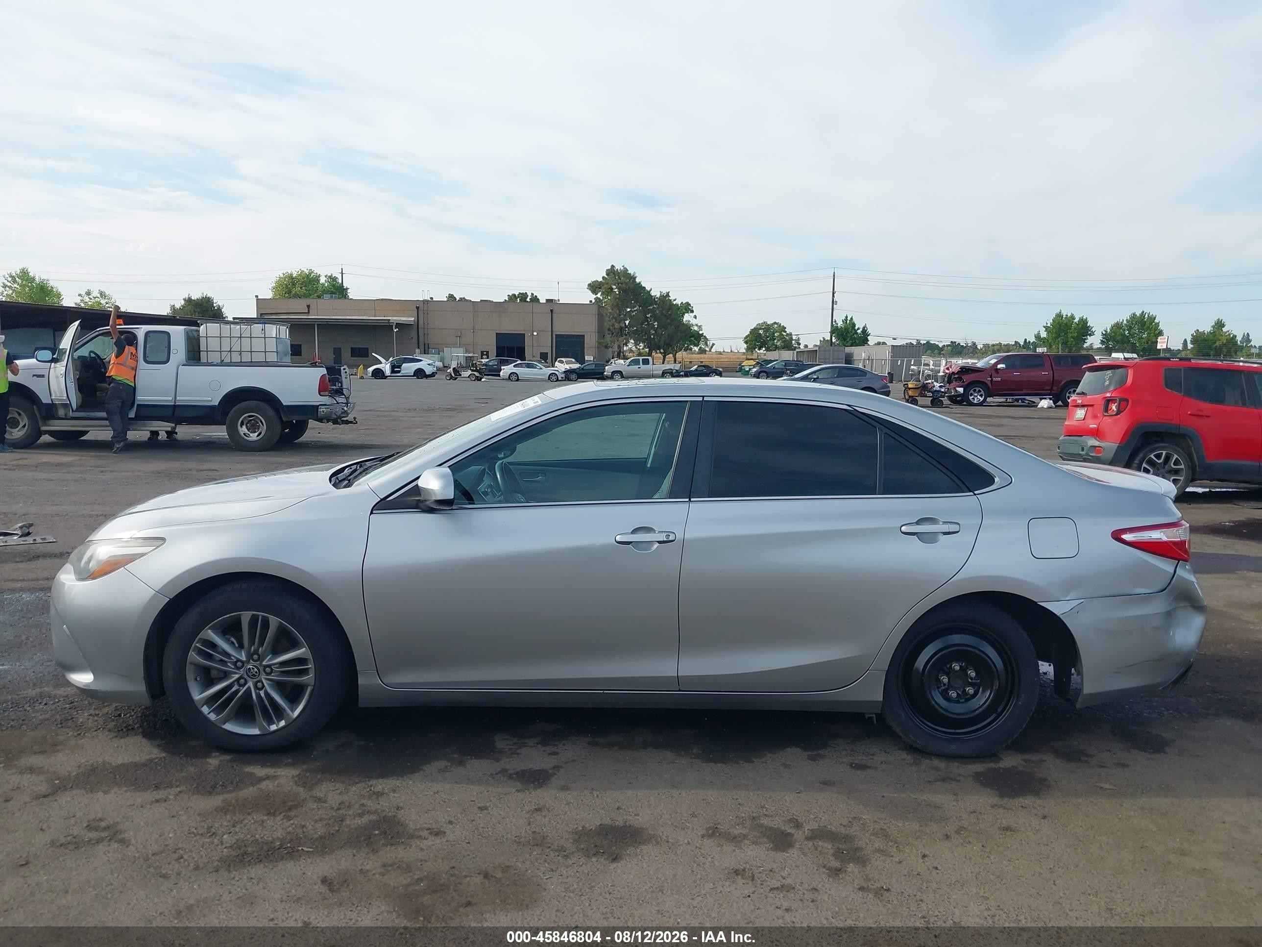 2015 Toyota Camry Se Gray vin: 4T1BF1FK4FU094189
