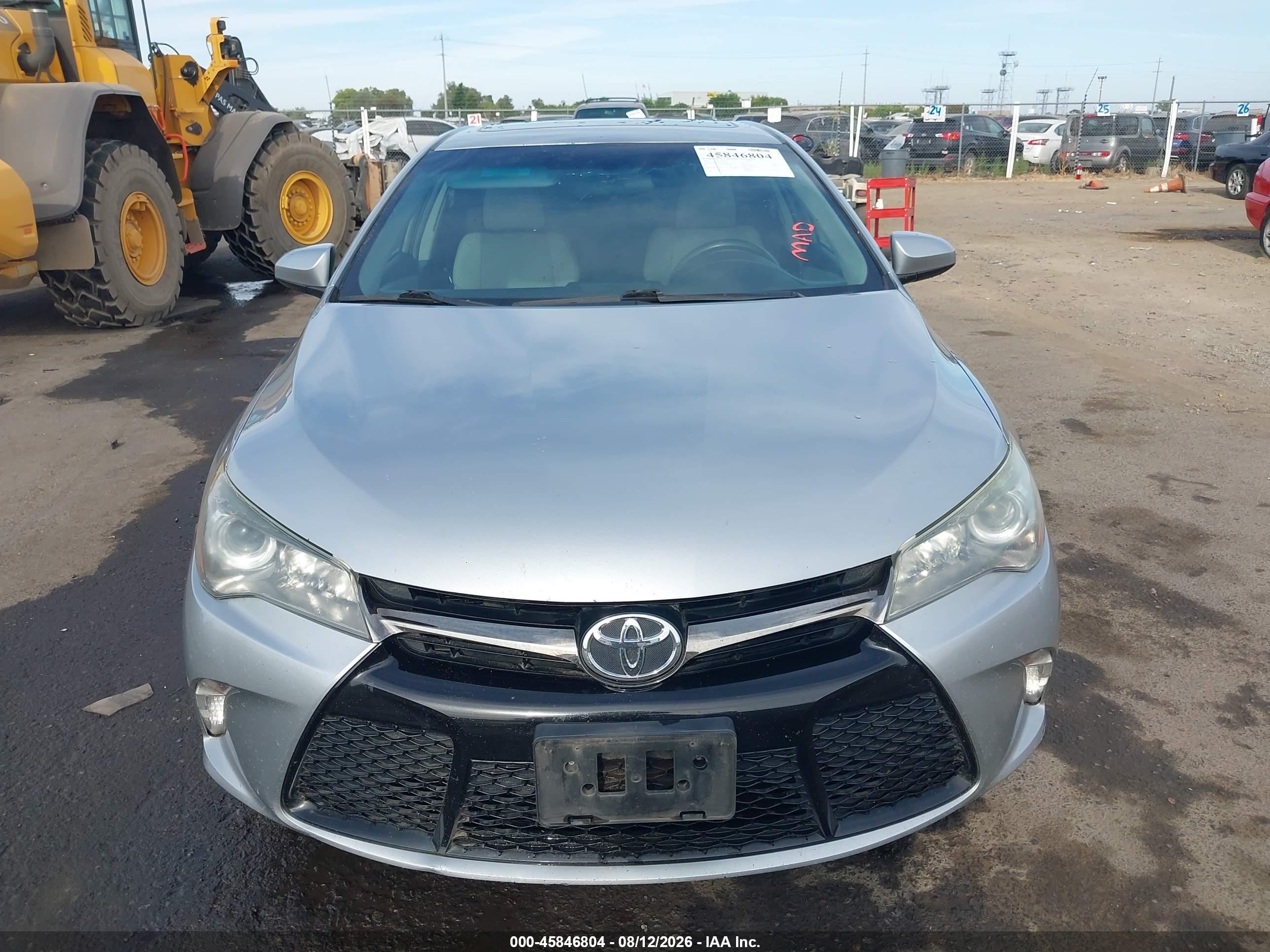 2015 Toyota Camry Se Gray vin: 4T1BF1FK4FU094189