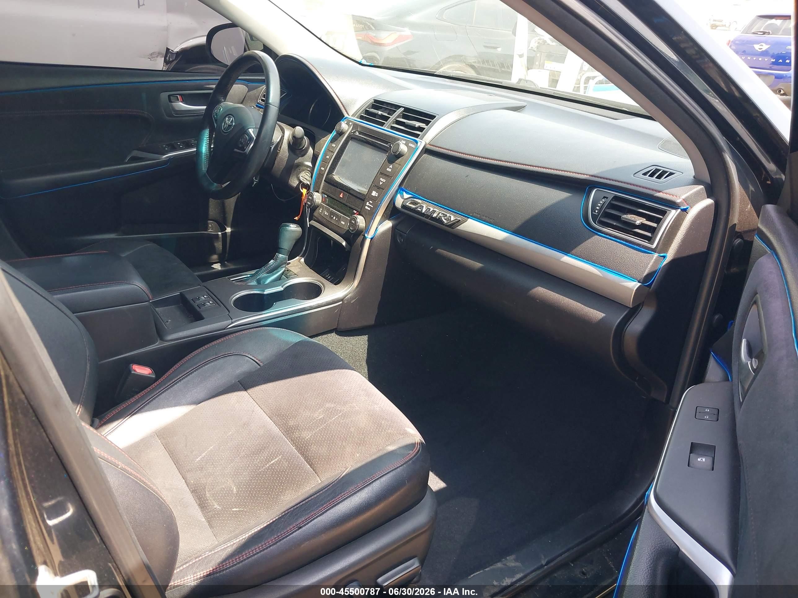 2015 Toyota Camry Xse Dark Blue vin: 4T1BF1FK4FU104378
