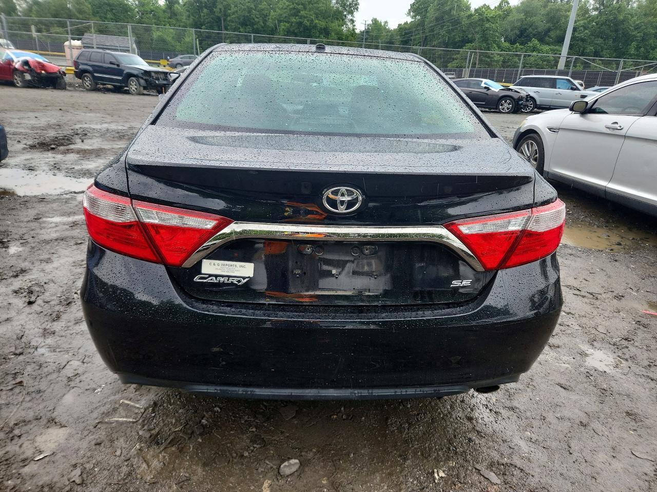 2015 Toyota Camry Se Black vin: 4T1BF1FK4FU105398