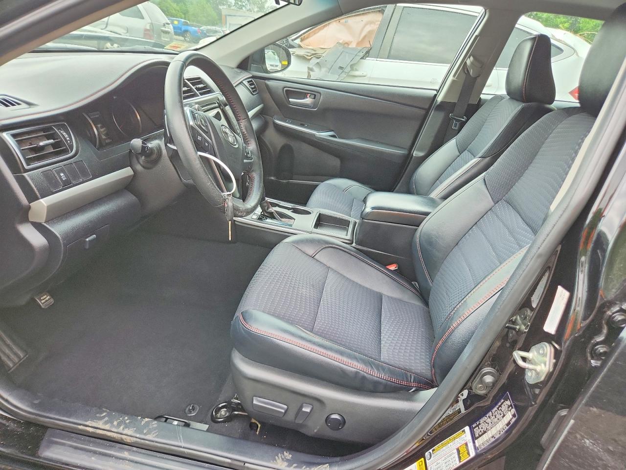 2015 Toyota Camry Se Black vin: 4T1BF1FK4FU105398