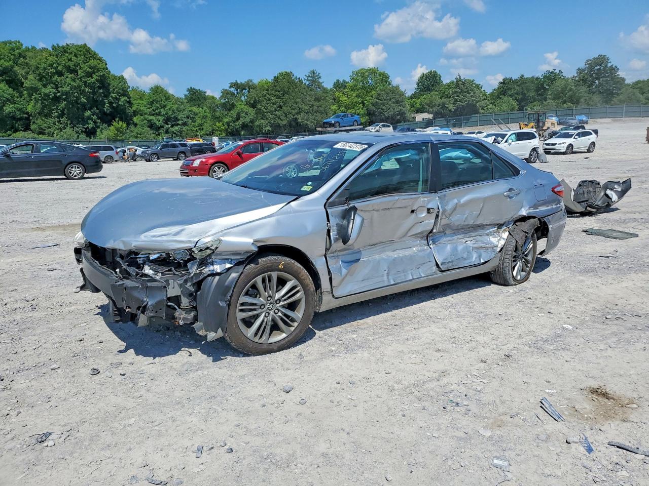 2015 Toyota Camry Se Silver vin: 4T1BF1FK4FU113565