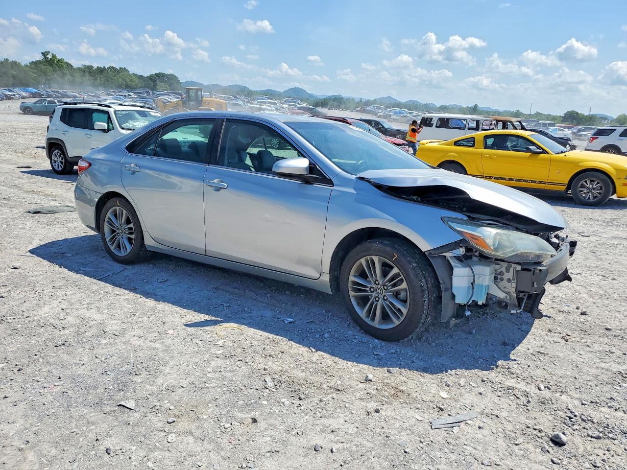 2015 Toyota Camry Se Silver vin: 4T1BF1FK4FU113565