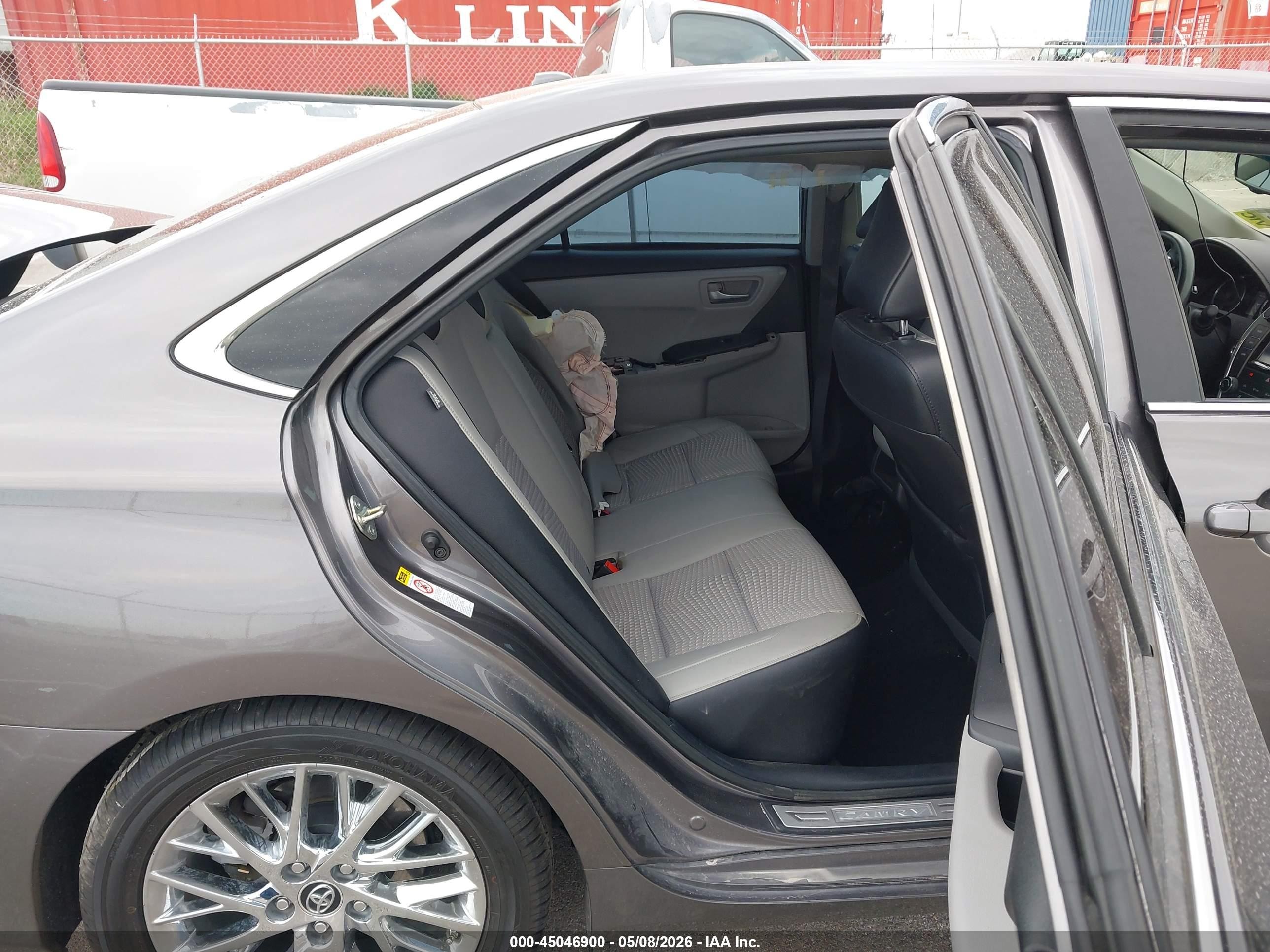 2015 Toyota Camry Se Gray vin: 4T1BF1FK4FU482569