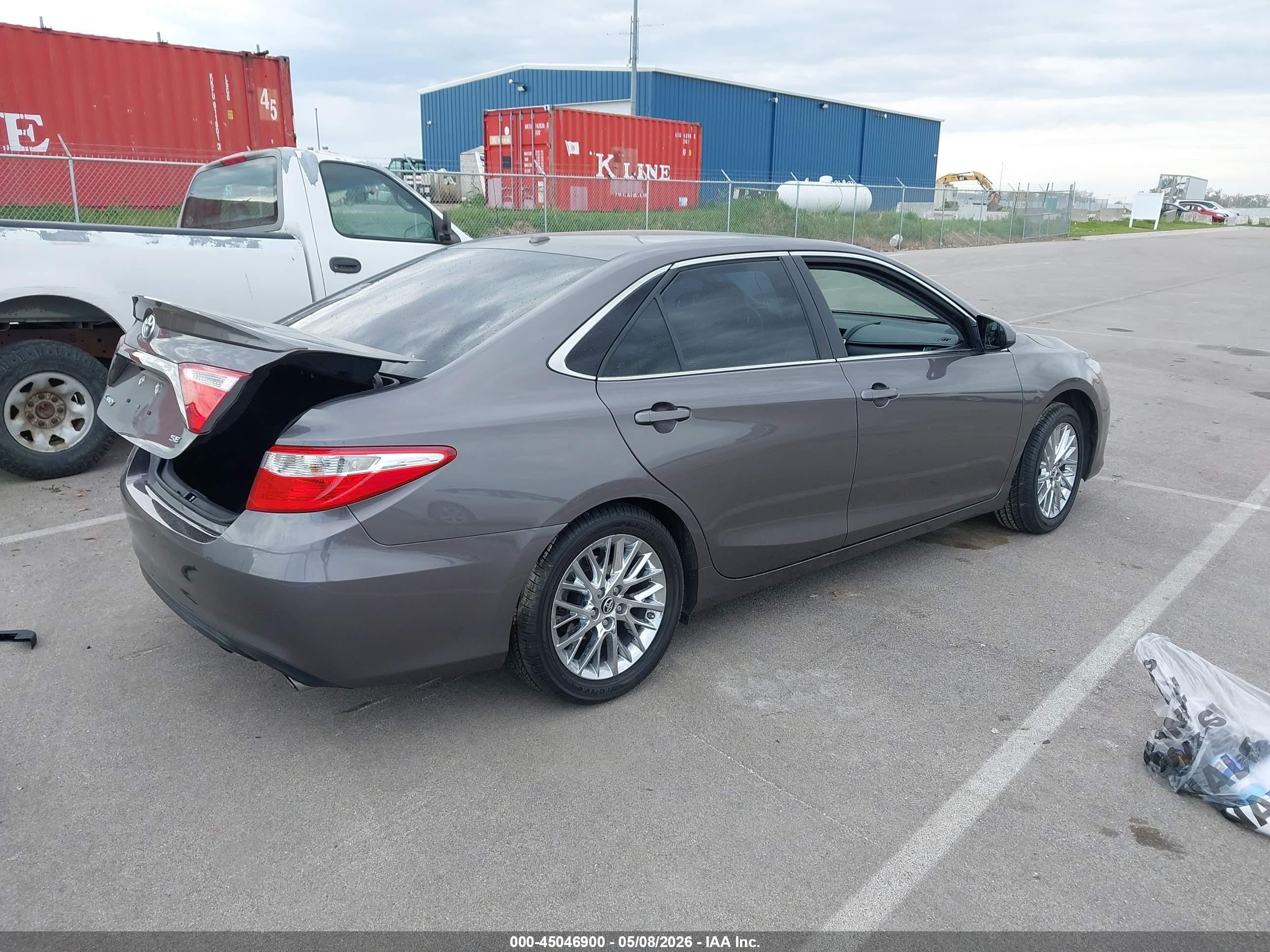 2015 Toyota Camry Se Gray vin: 4T1BF1FK4FU482569