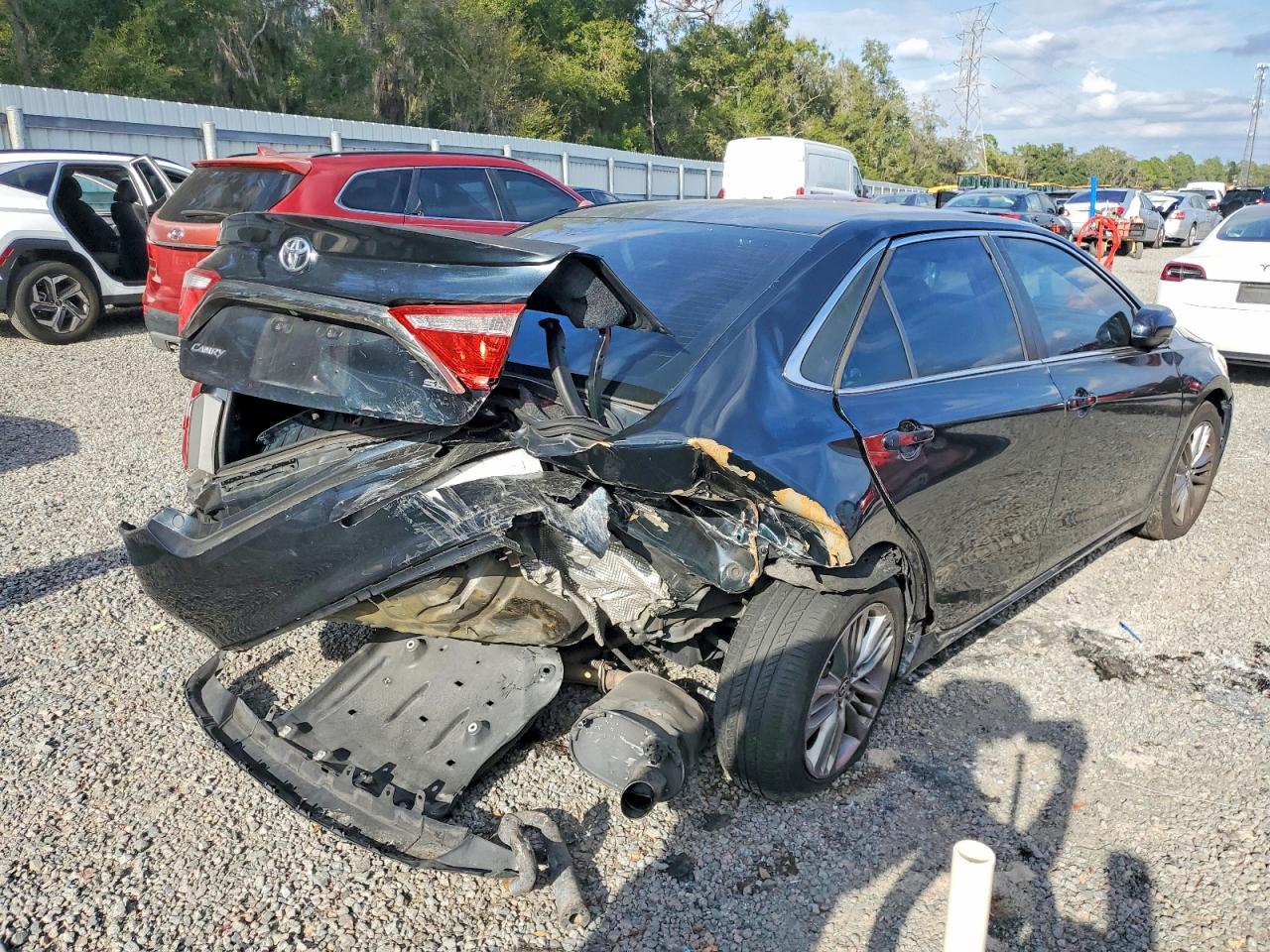 2015 Toyota Camry Se Gray vin: 4T1BF1FK4FU482765
