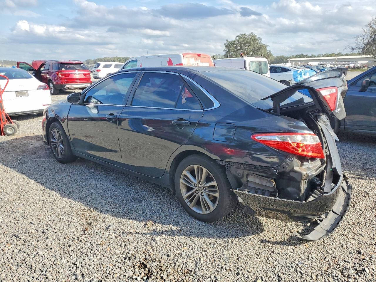 2015 Toyota Camry Se Gray vin: 4T1BF1FK4FU482765