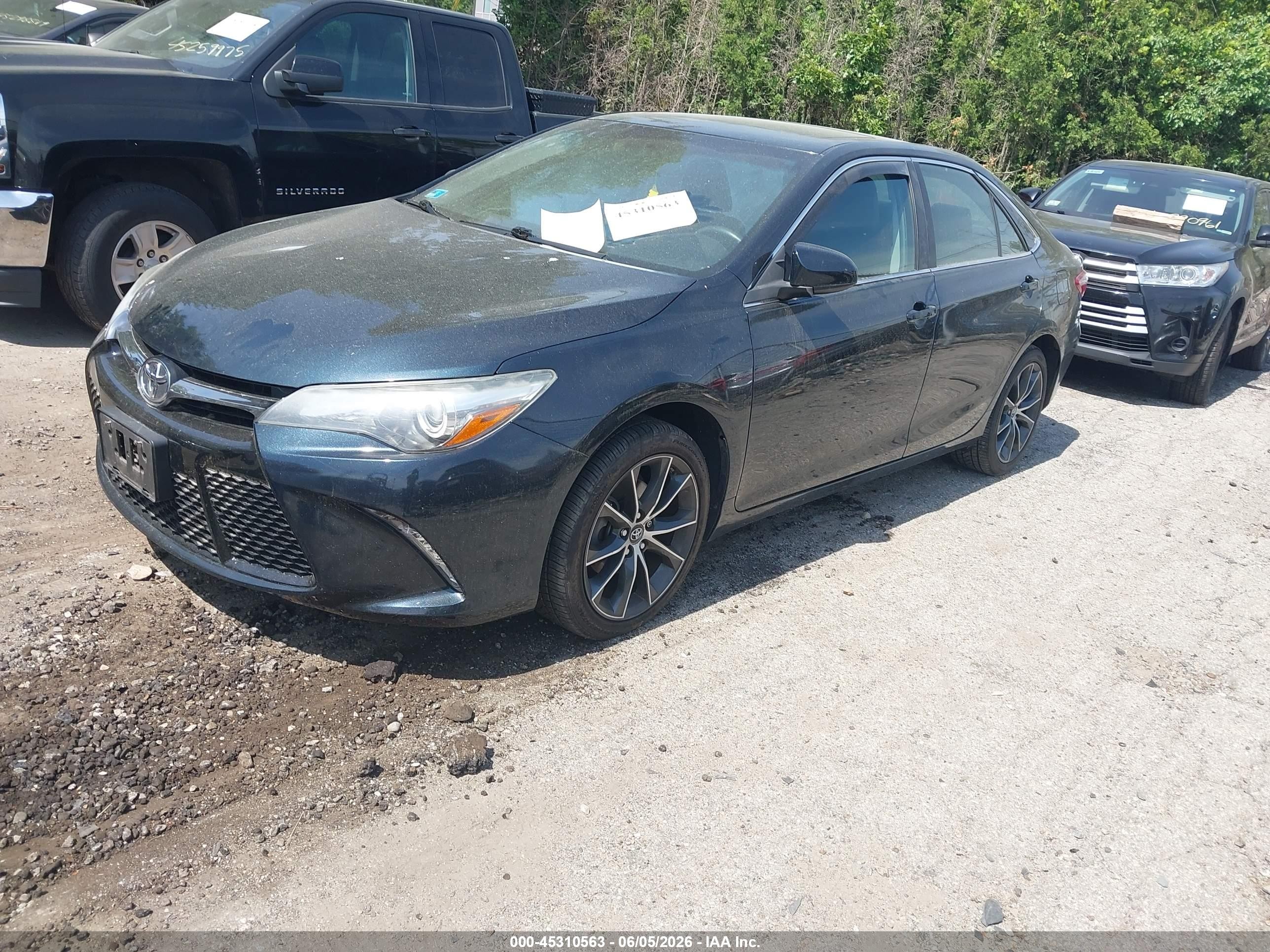 2015 Toyota Camry Xse Blue vin: 4T1BF1FK4FU490073