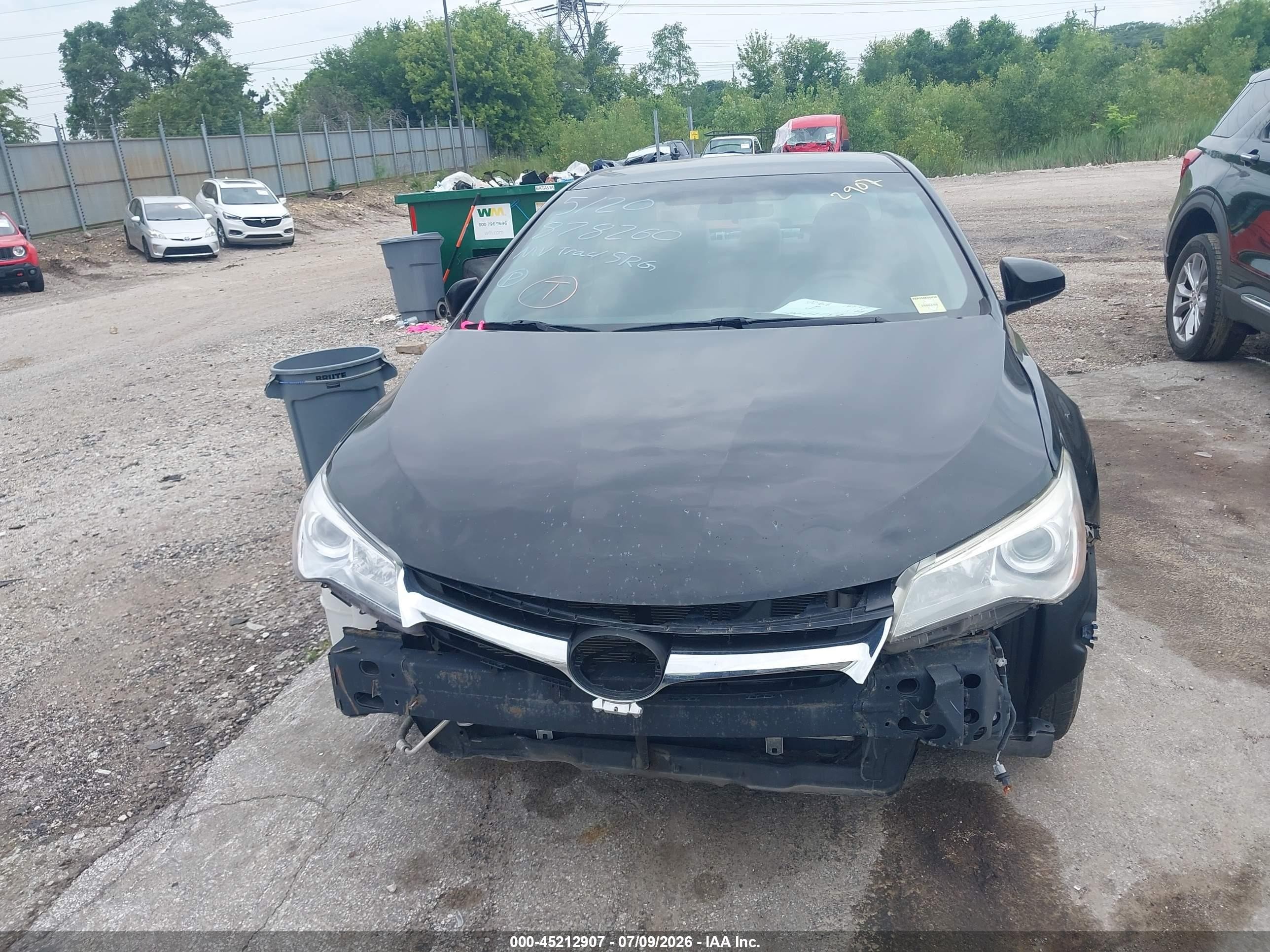 2015 Toyota Camry Le Black vin: 4T1BF1FK4FU878260