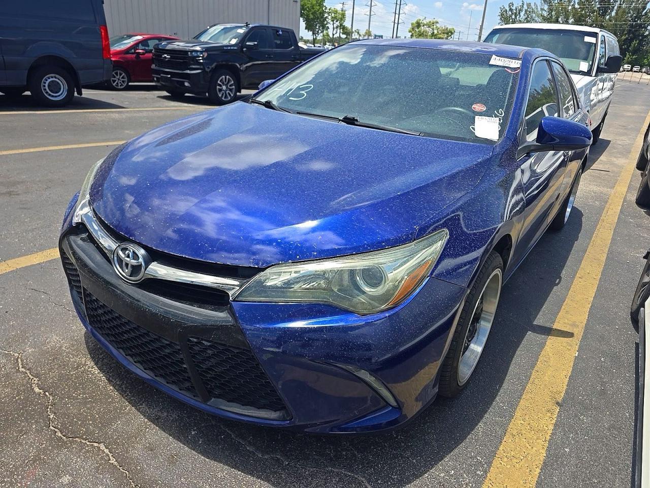 2015 Toyota Camry Se Blue vin: 4T1BF1FK4FU894152