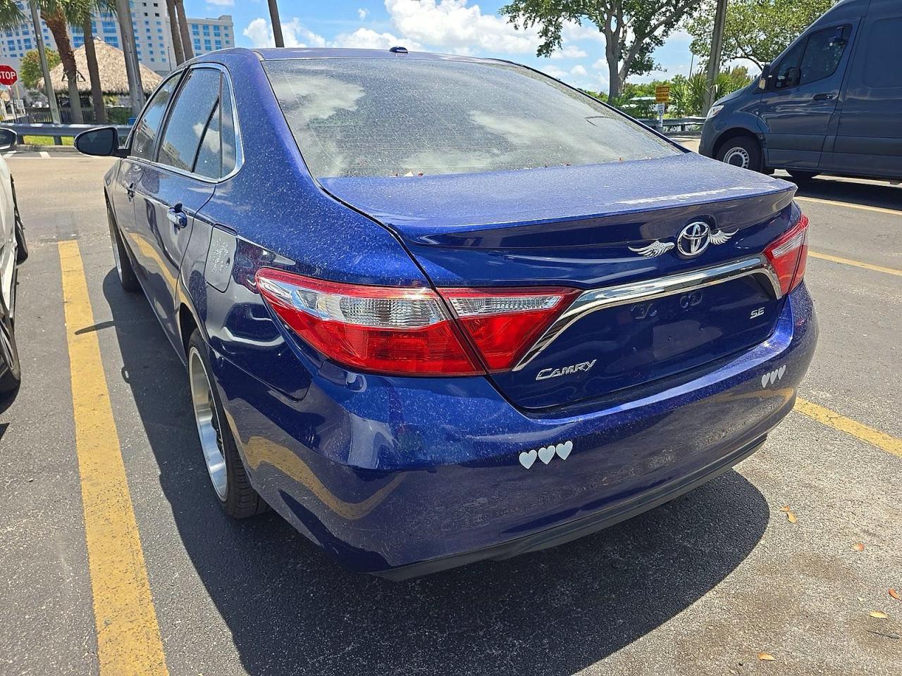 2015 Toyota Camry Se Blue vin: 4T1BF1FK4FU894152
