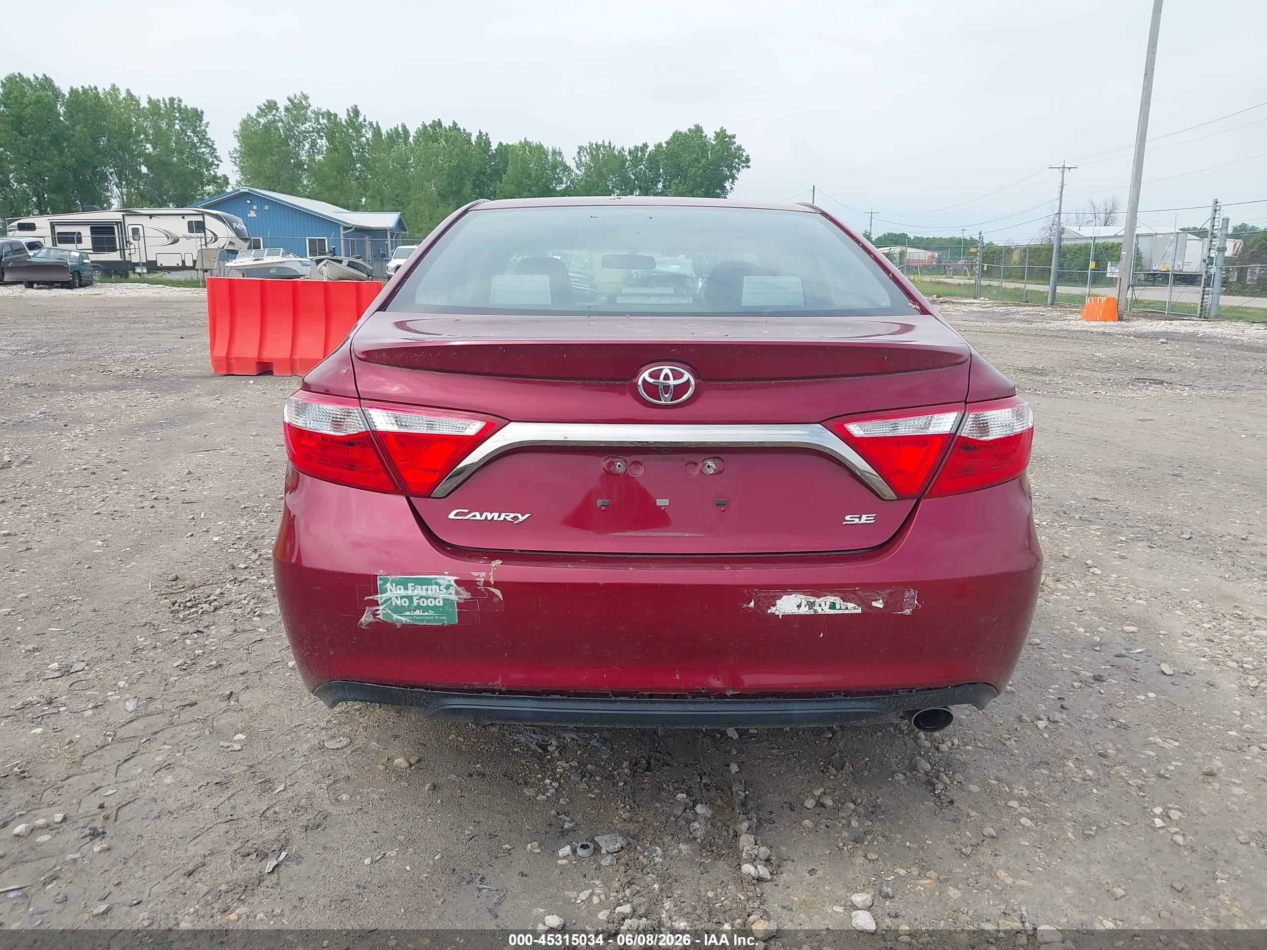 2015 Toyota Camry Se Красный vin: 4T1BF1FK4FU896578