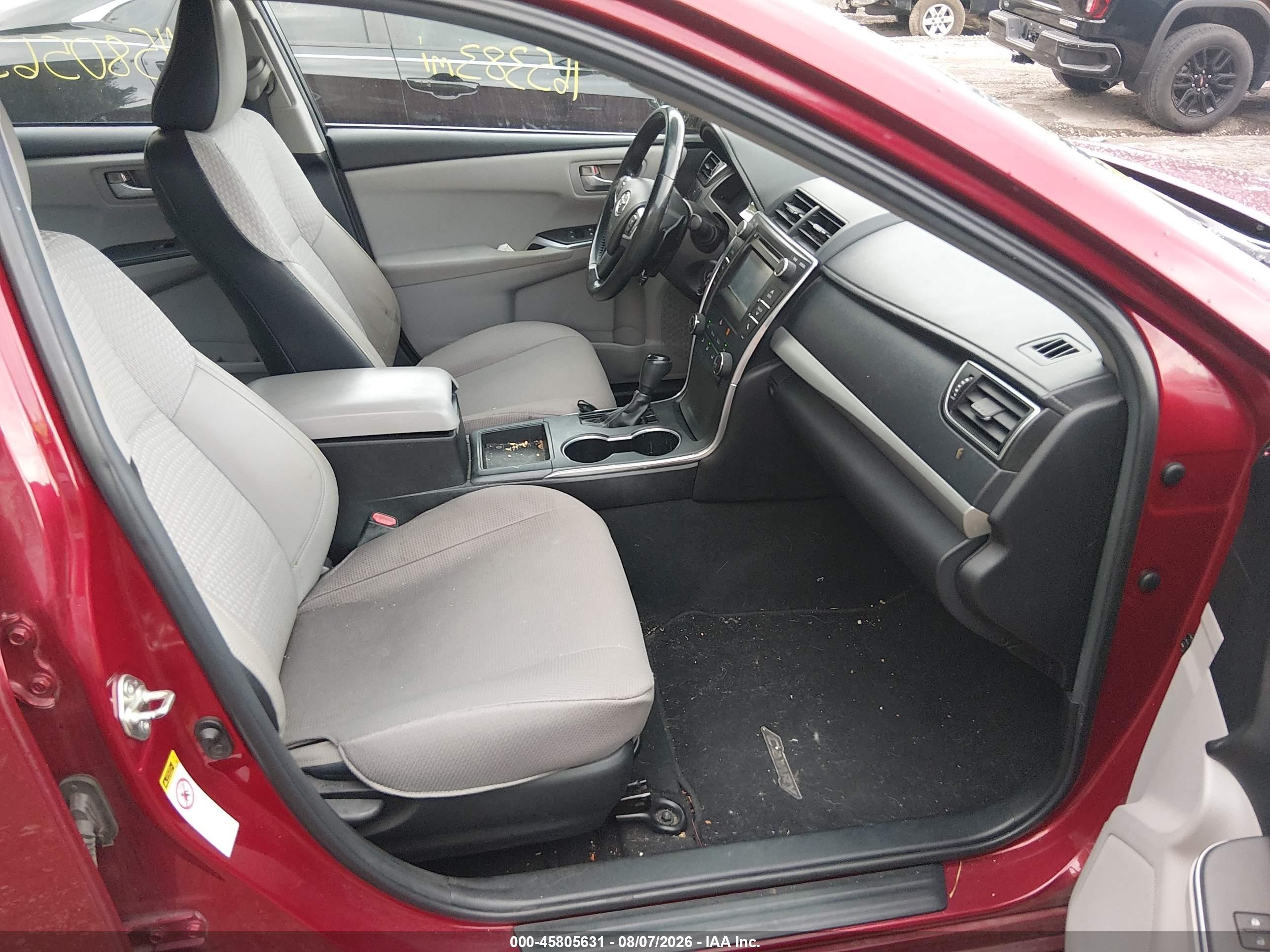 2015 Toyota Camry Se Burgundy vin: 4T1BF1FK4FU910396