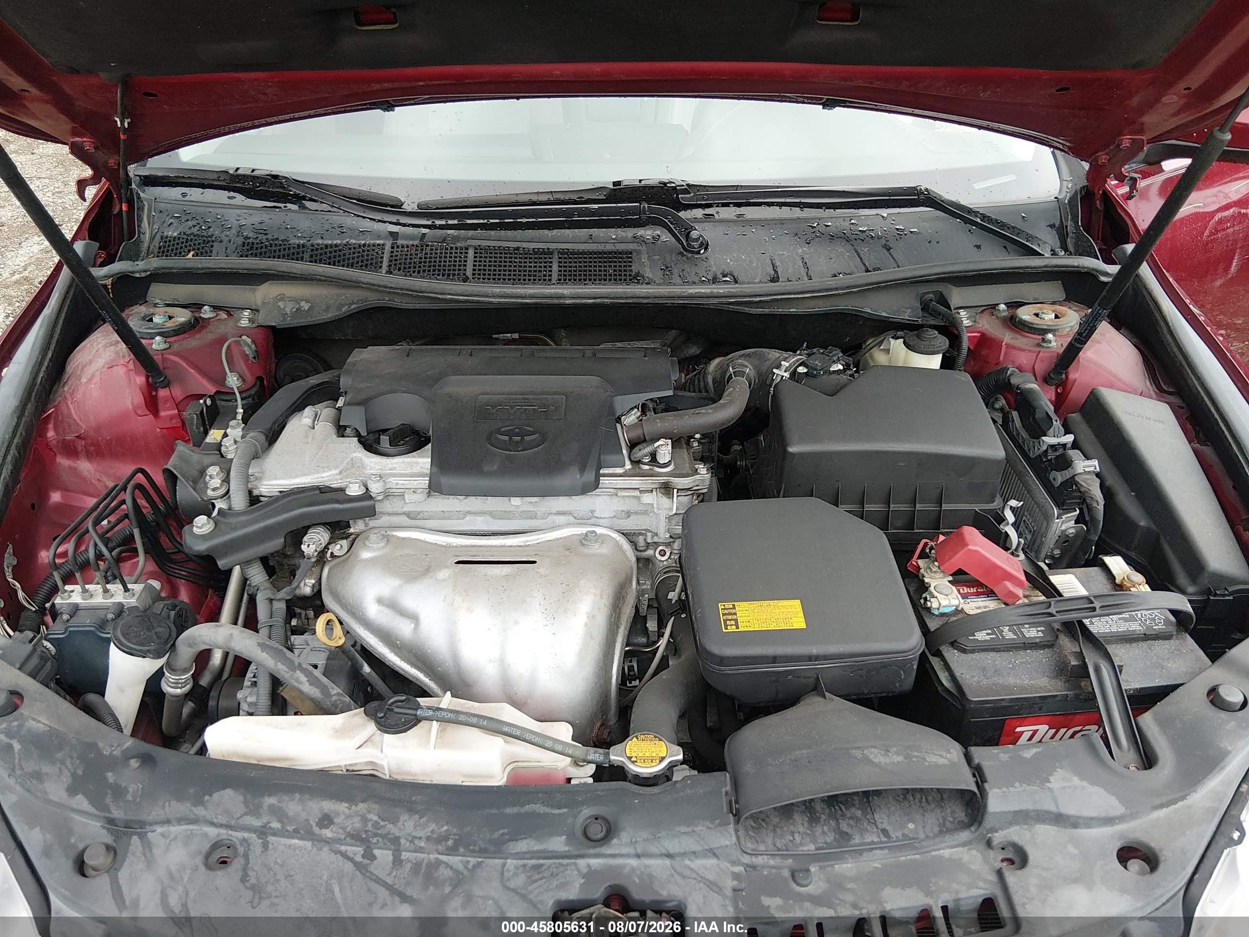 2015 Toyota Camry Se Burgundy vin: 4T1BF1FK4FU910396