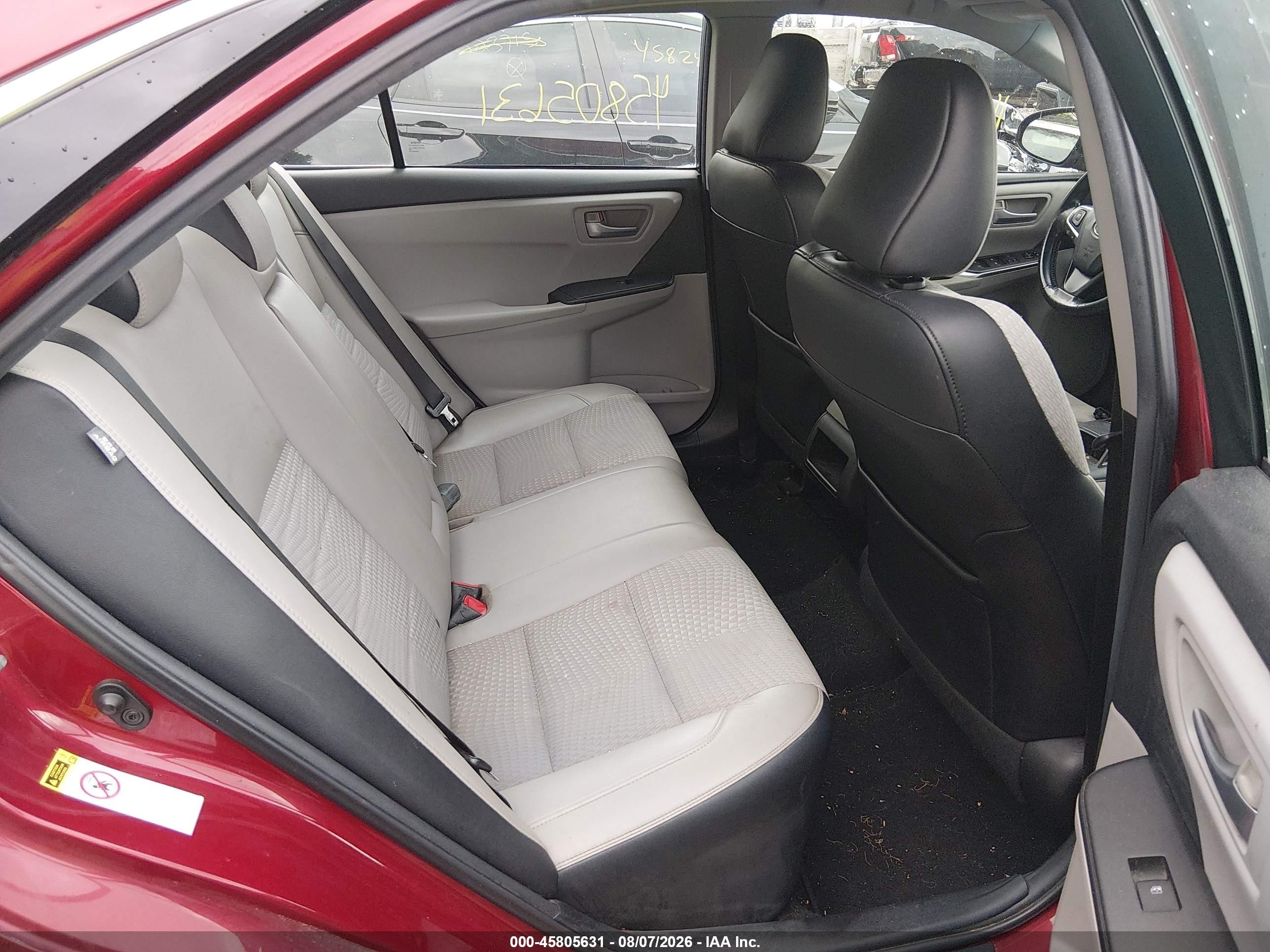 2015 Toyota Camry Se Burgundy vin: 4T1BF1FK4FU910396