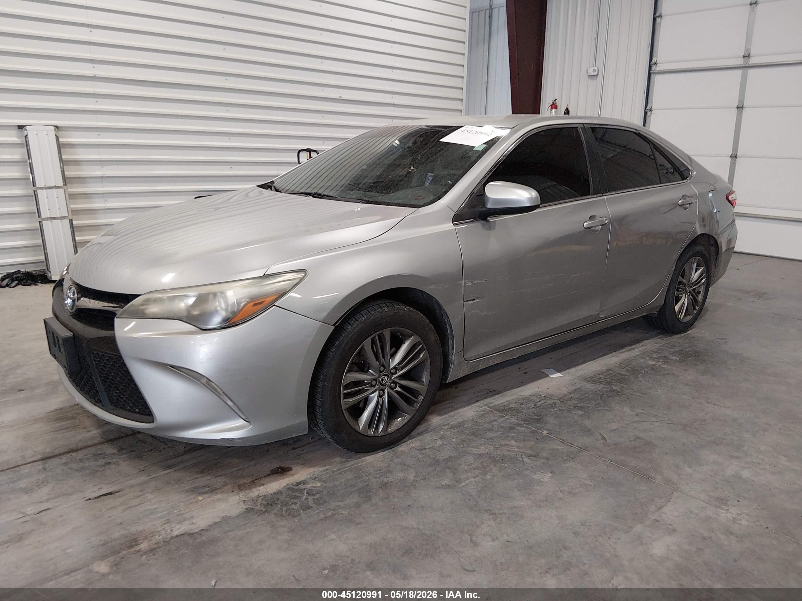 2015 Toyota Camry Se Silver vin: 4T1BF1FK4FU913265