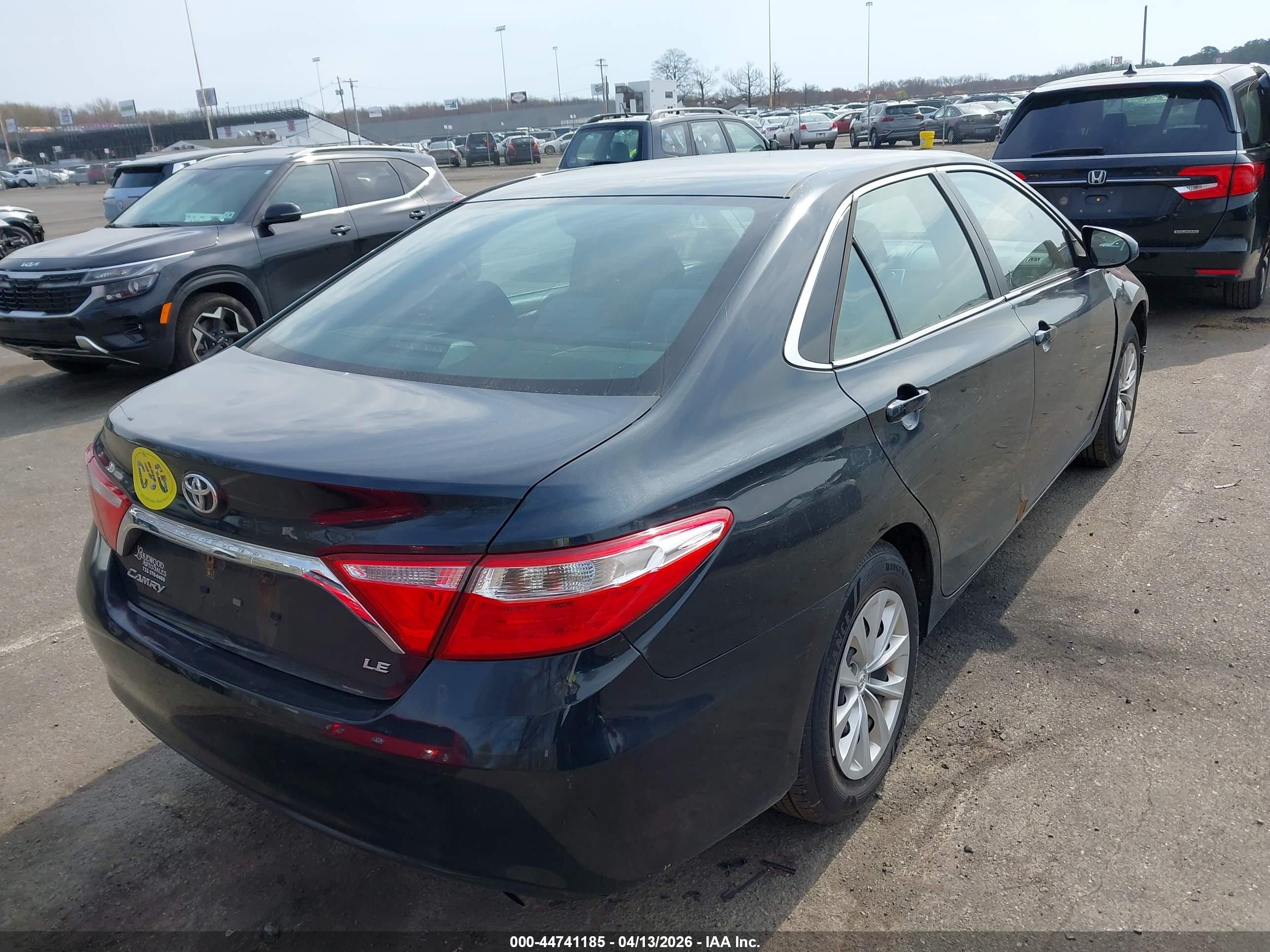2015 Toyota Camry Le Black vin: 4T1BF1FK4FU920829