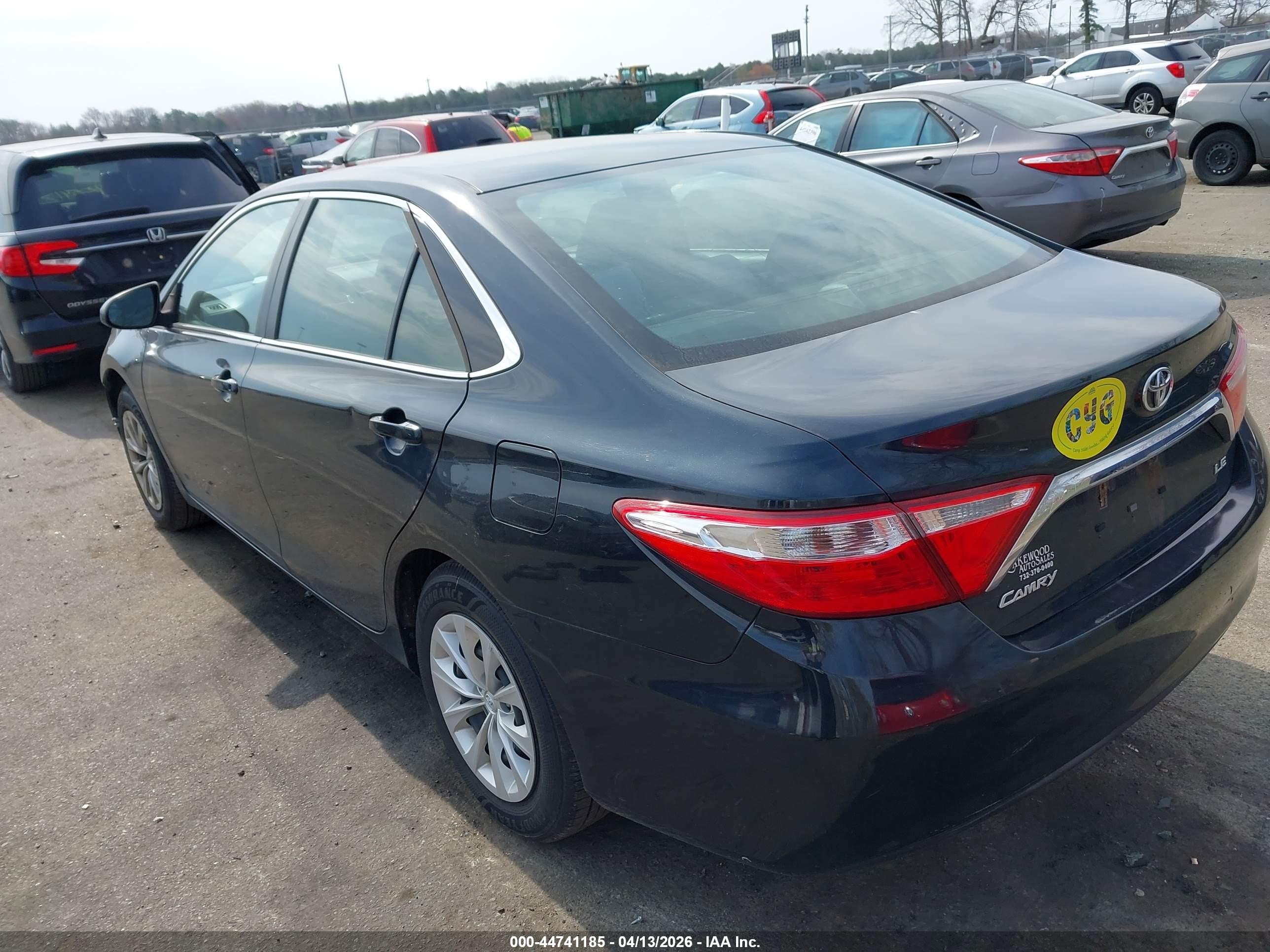 2015 Toyota Camry Le Black vin: 4T1BF1FK4FU920829