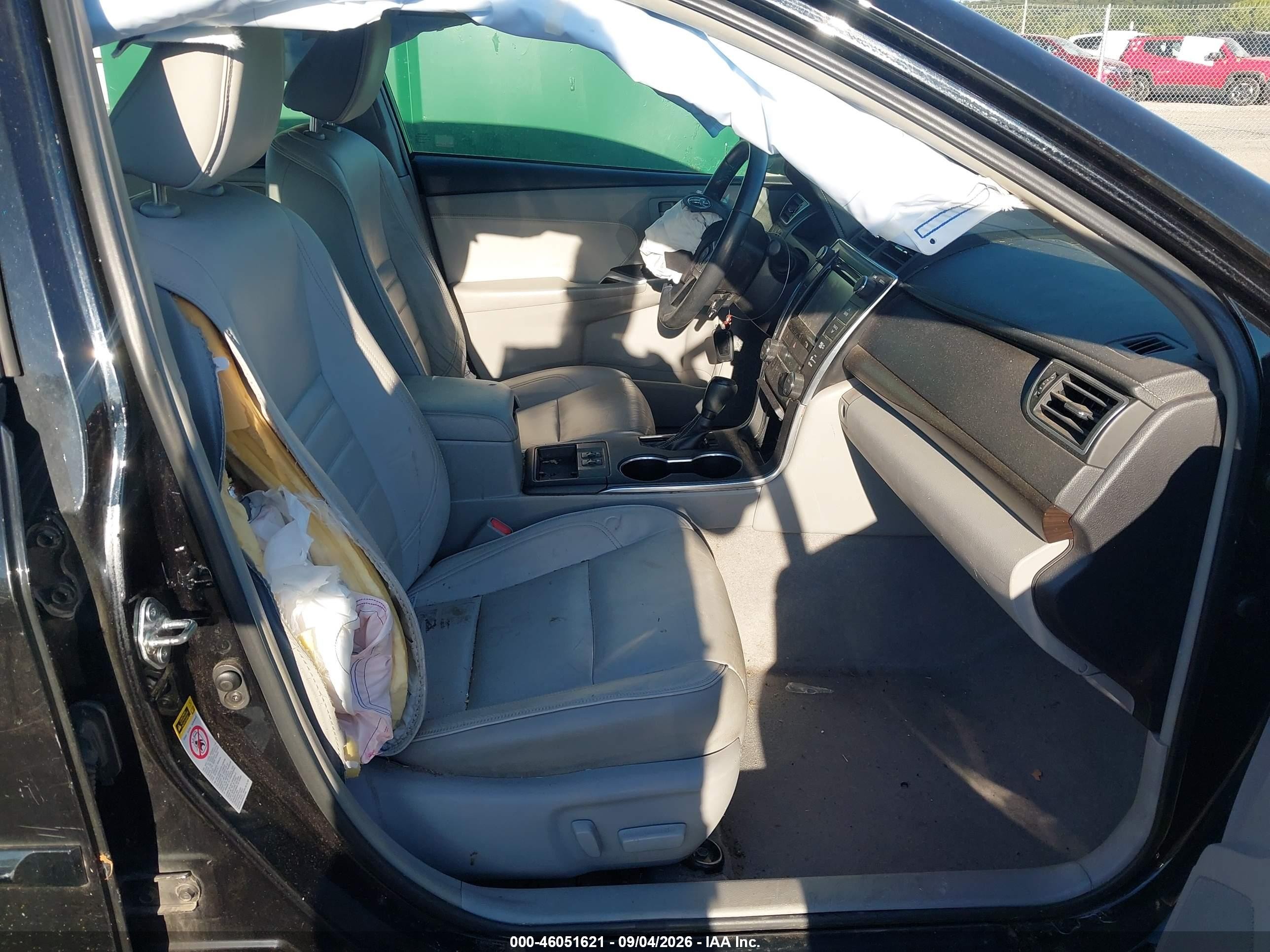 2015 Toyota Camry Xle Black vin: 4T1BF1FK4FU926713