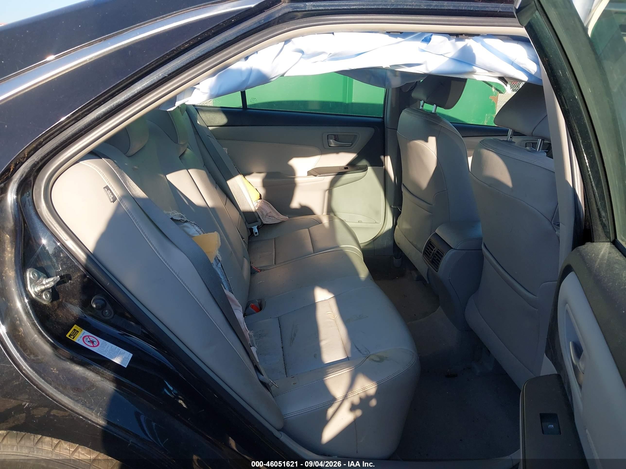 2015 Toyota Camry Xle Black vin: 4T1BF1FK4FU926713
