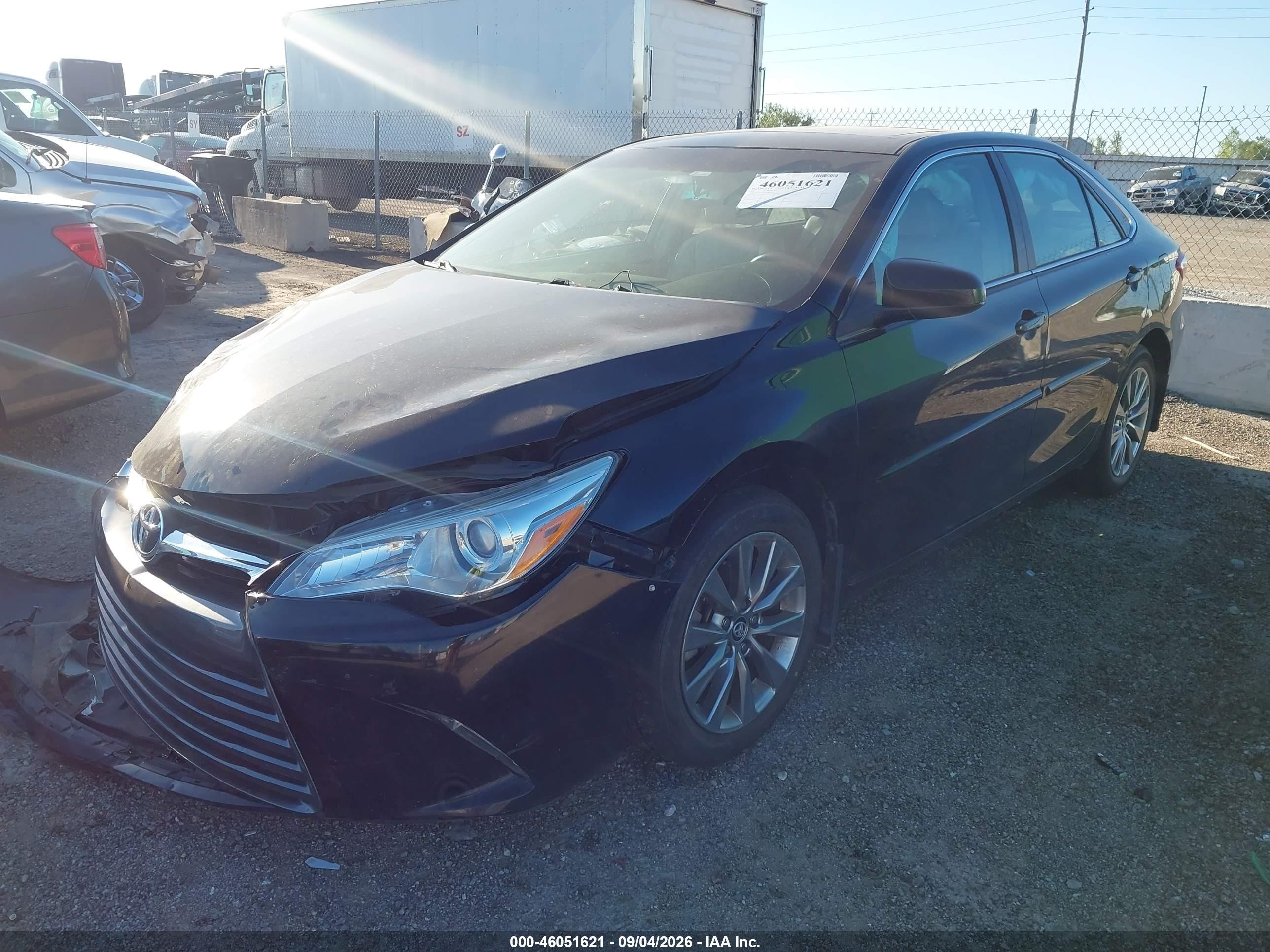 2015 Toyota Camry Xle Black vin: 4T1BF1FK4FU926713