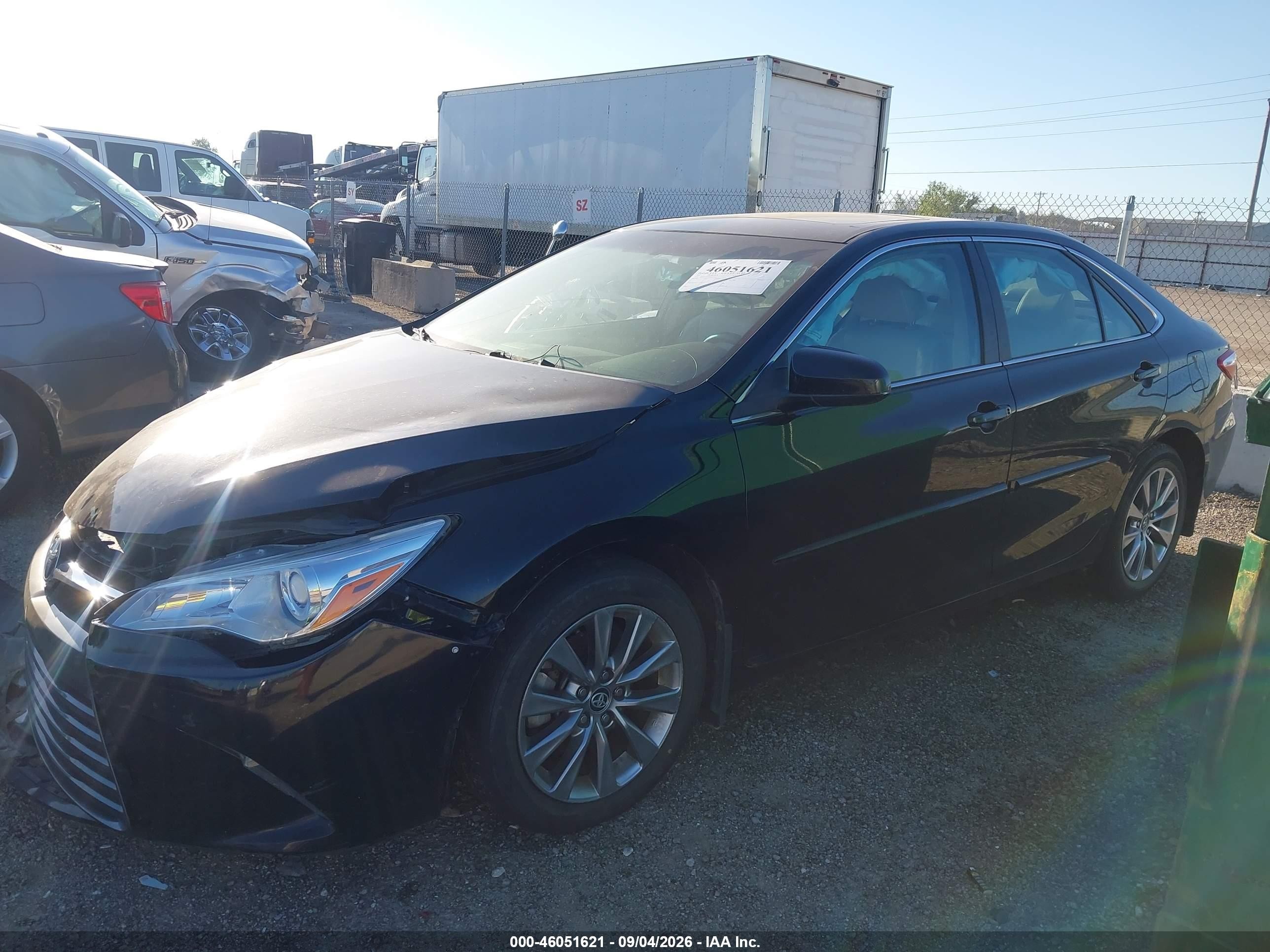 2015 Toyota Camry Xle Black vin: 4T1BF1FK4FU926713