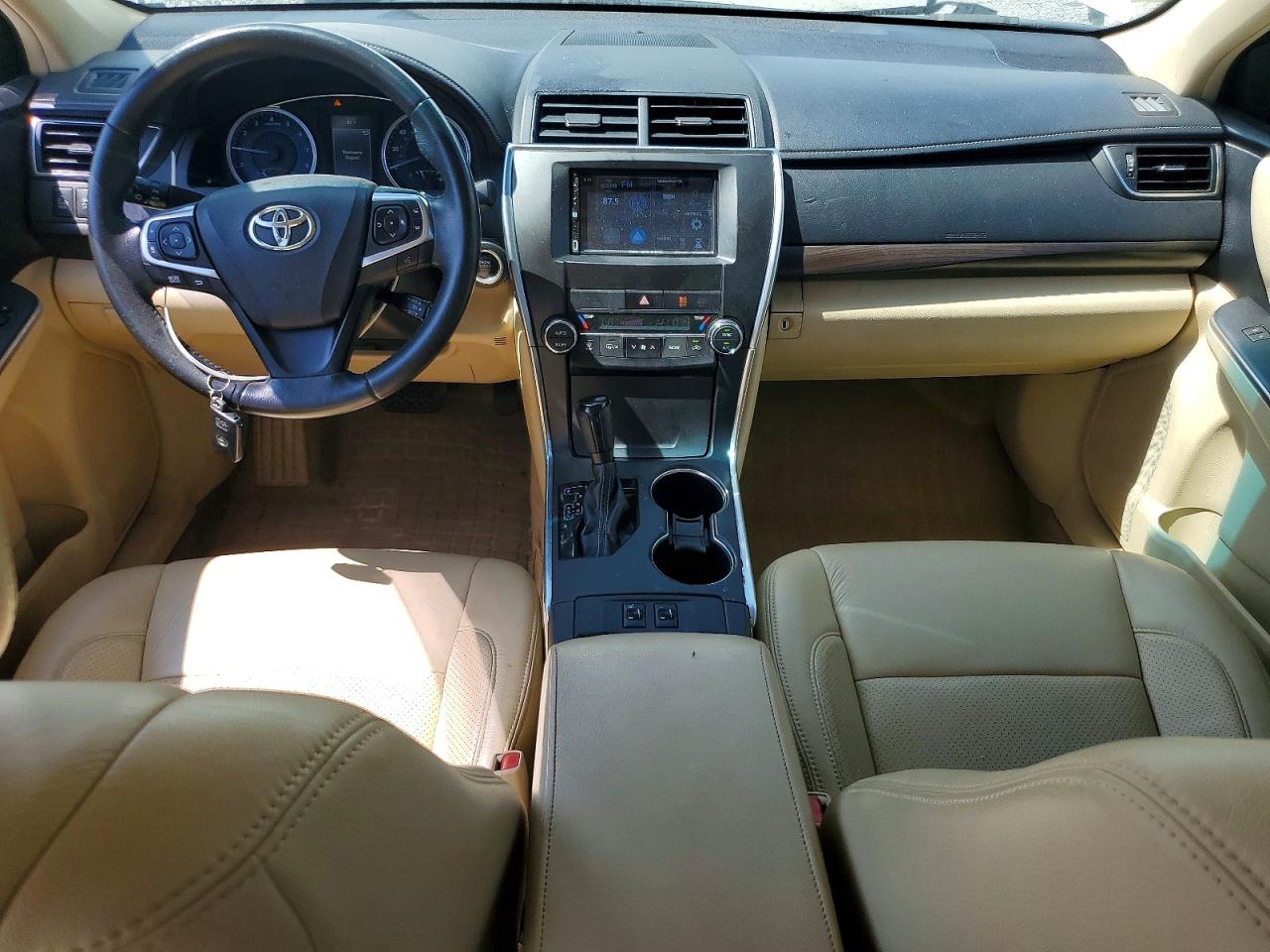 2015 Toyota Camry Xle White vin: 4T1BF1FK4FU927201