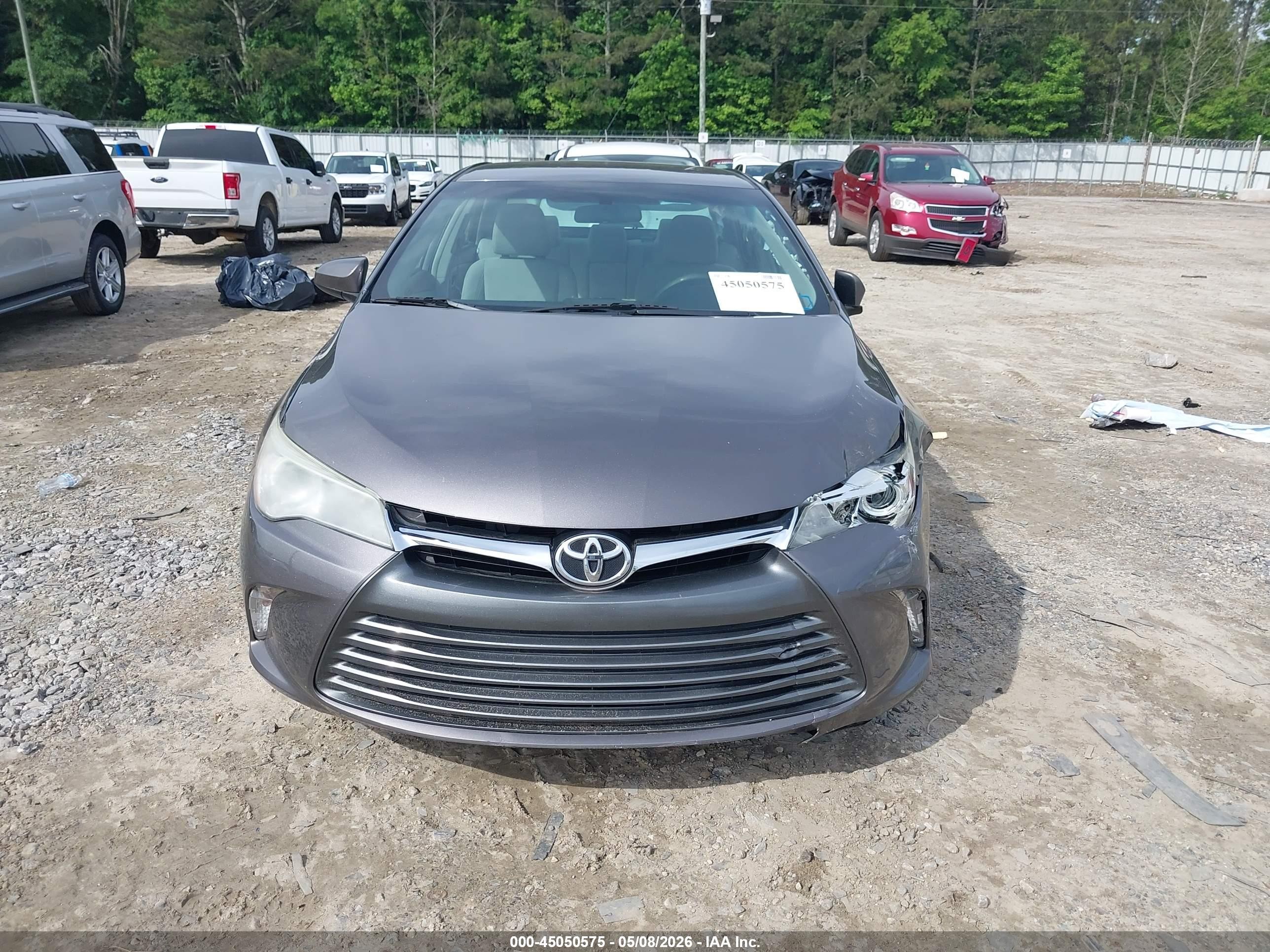2015 Toyota Camry Le Серый vin: 4T1BF1FK4FU941664