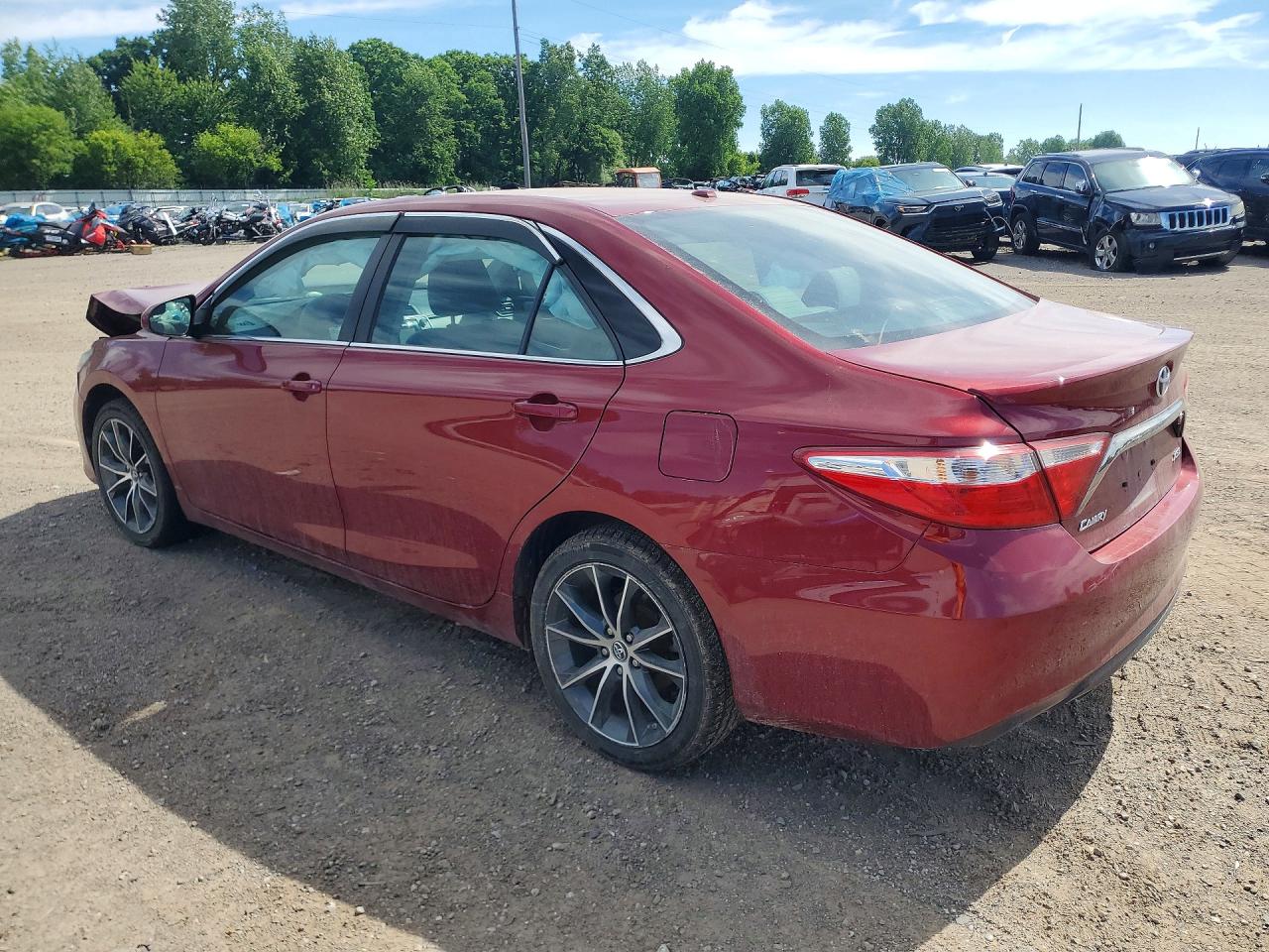 2015 Toyota Camry Xse Красный vin: 4T1BF1FK4FU946010