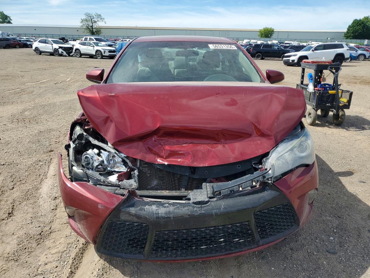 2015 Toyota Camry Xse Красный vin: 4T1BF1FK4FU946010