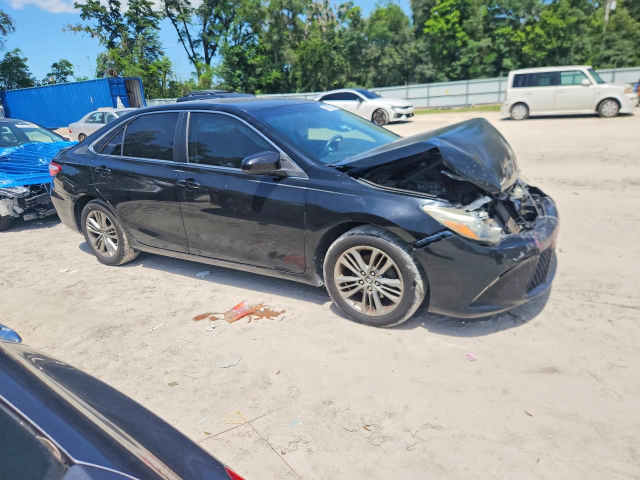 2015 Toyota Camry Se Черный vin: 4T1BF1FK4FU948341