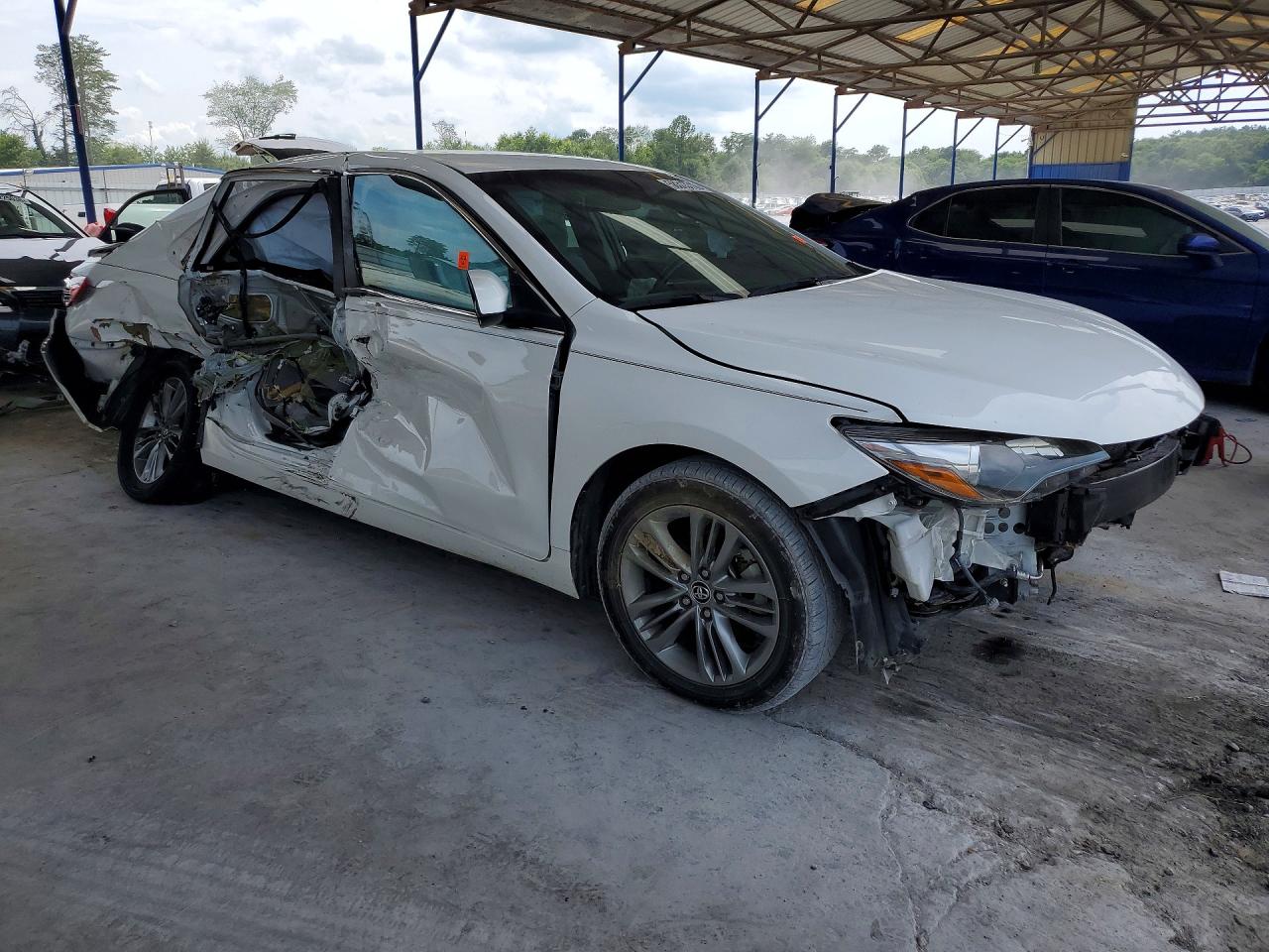 2016 Toyota Camry Se White vin: 4T1BF1FK4GU147667