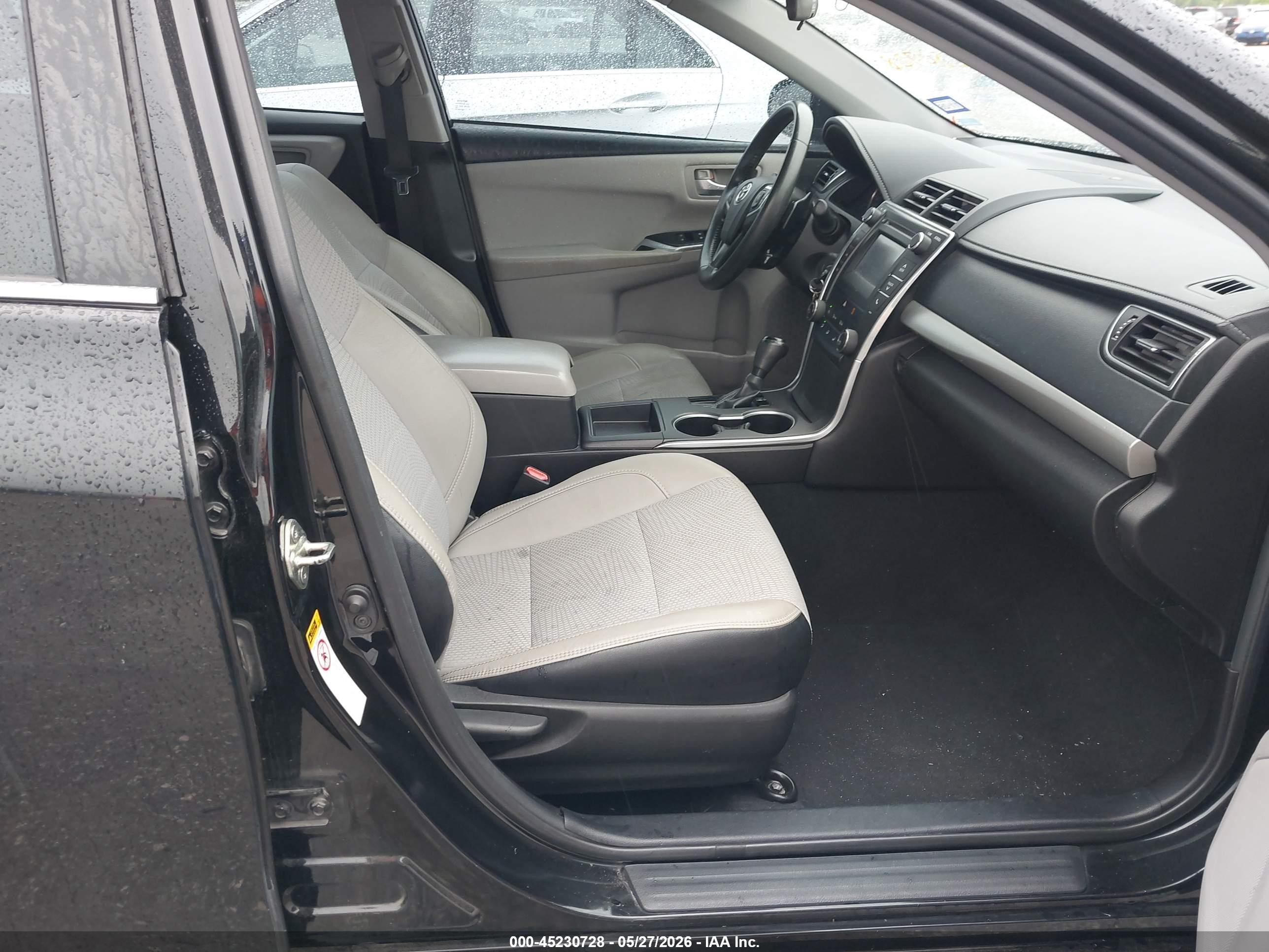 2016 Toyota Camry Se Black vin: 4T1BF1FK4GU235876