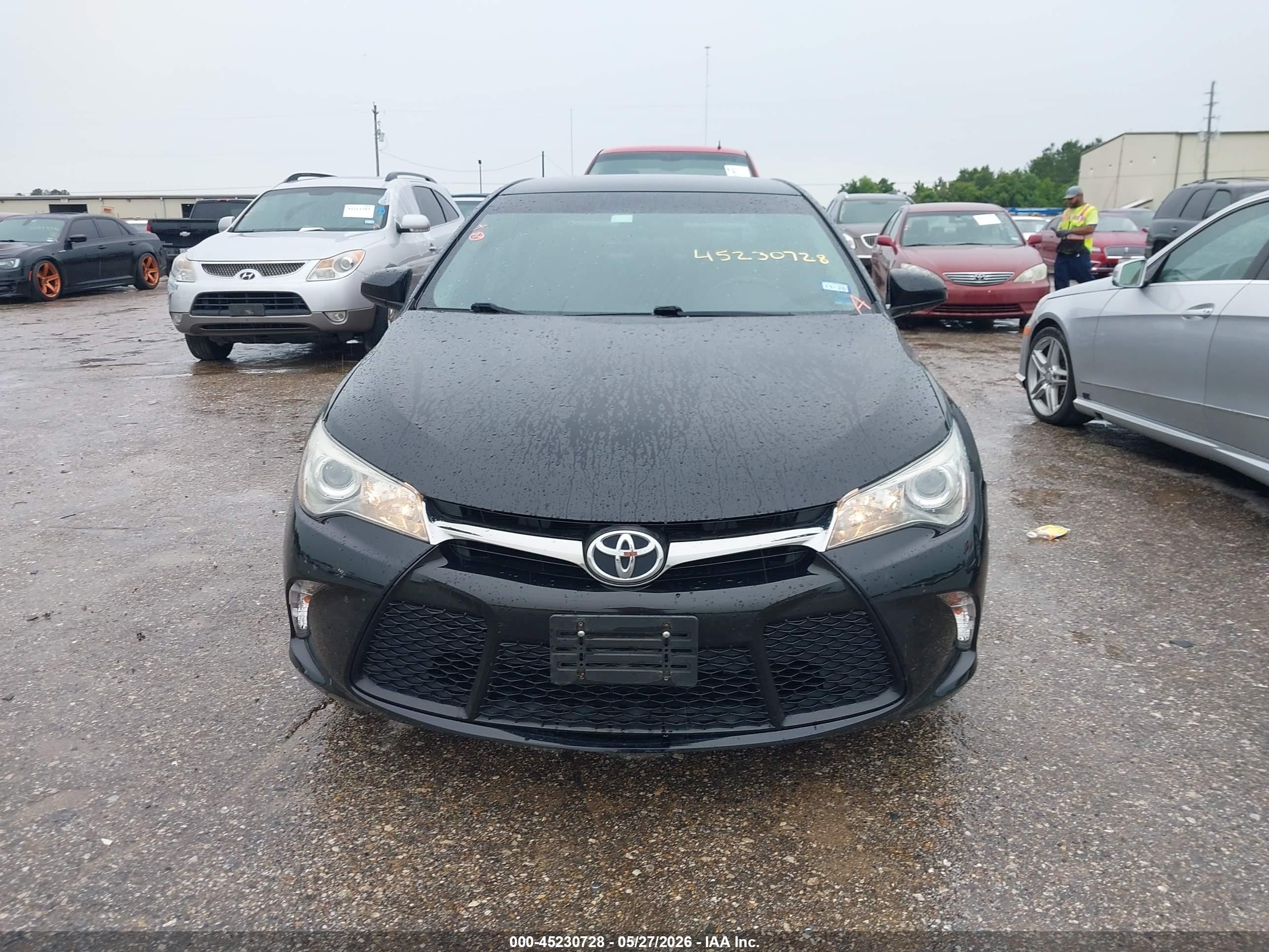 2016 Toyota Camry Se Black vin: 4T1BF1FK4GU235876