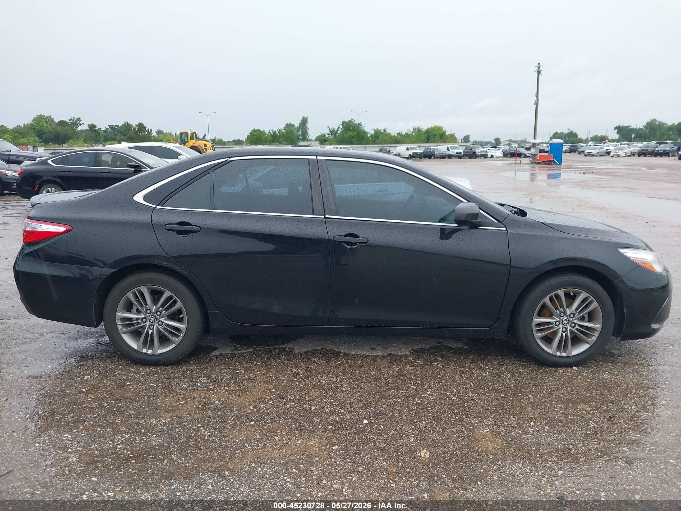 2016 Toyota Camry Se Black vin: 4T1BF1FK4GU235876