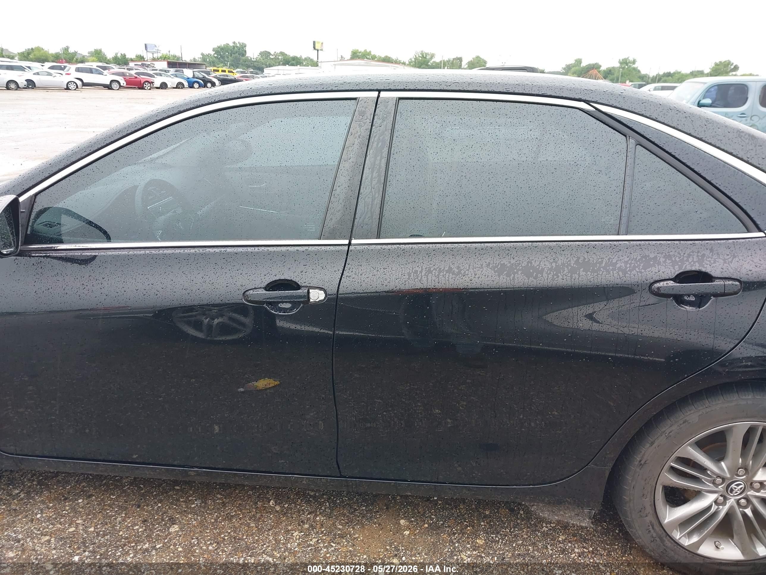 2016 Toyota Camry Se Black vin: 4T1BF1FK4GU235876