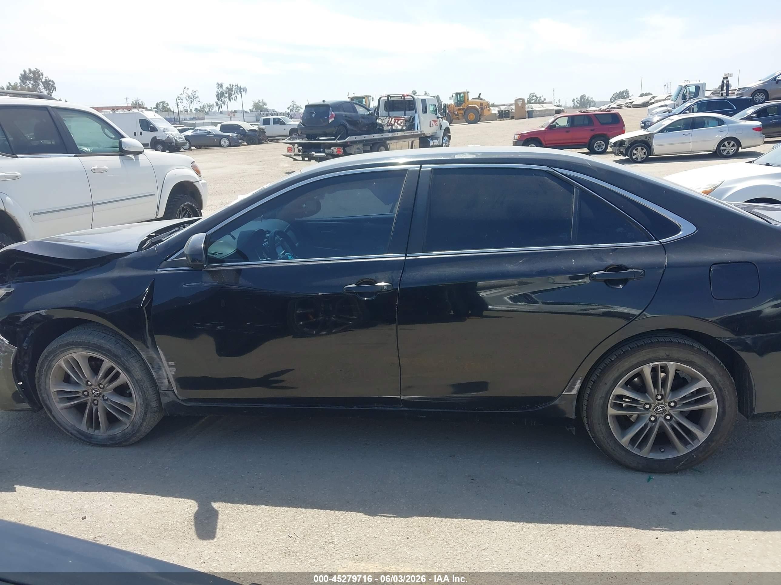 2016 Toyota Camry Se Black vin: 4T1BF1FK4GU582429