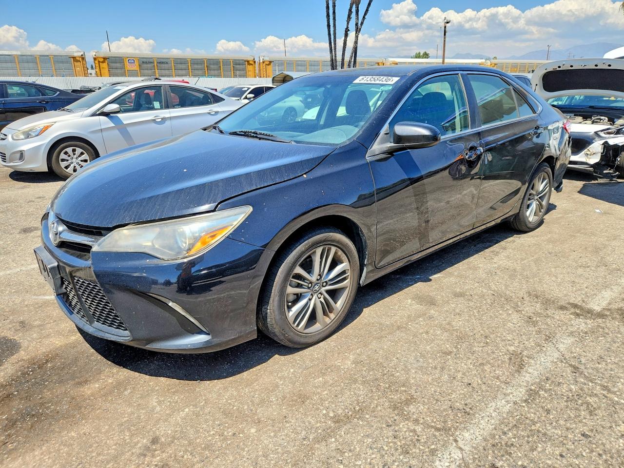 2017 Toyota Camry Se Black vin: 4T1BF1FK4HU374293