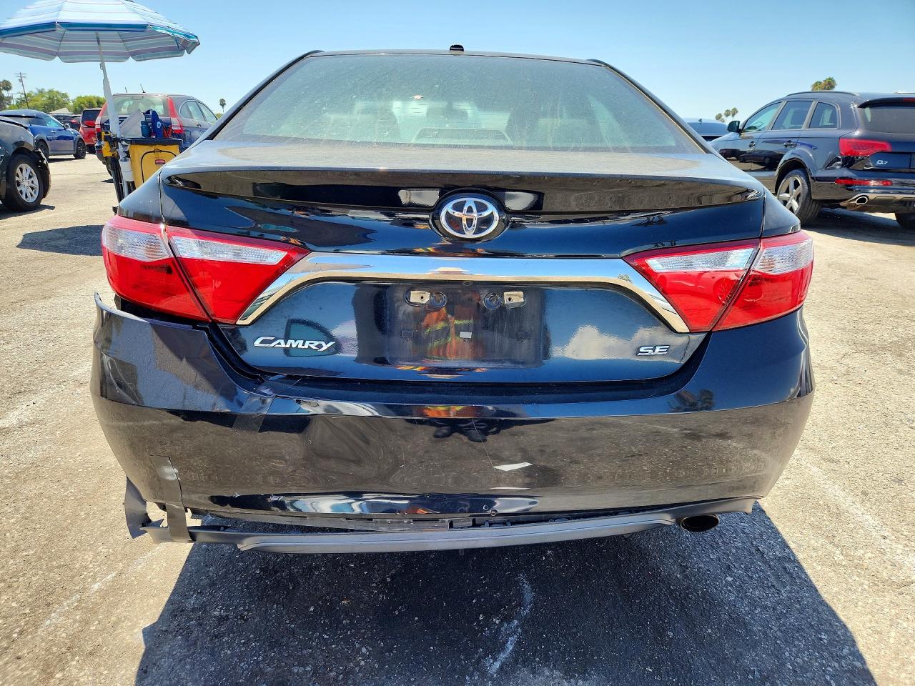 2017 Toyota Camry Se Black vin: 4T1BF1FK4HU374293