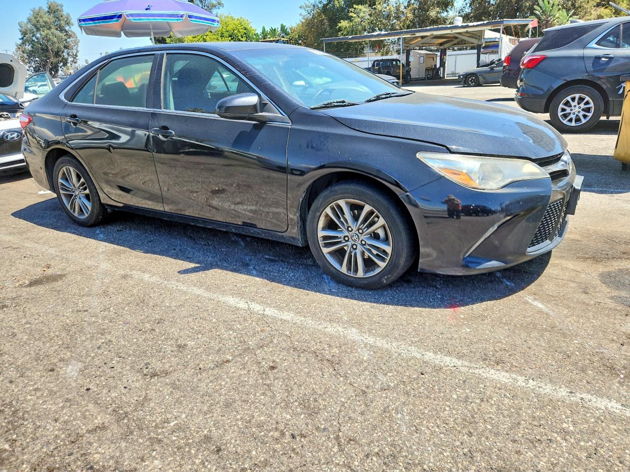 2017 Toyota Camry Se Black vin: 4T1BF1FK4HU374293