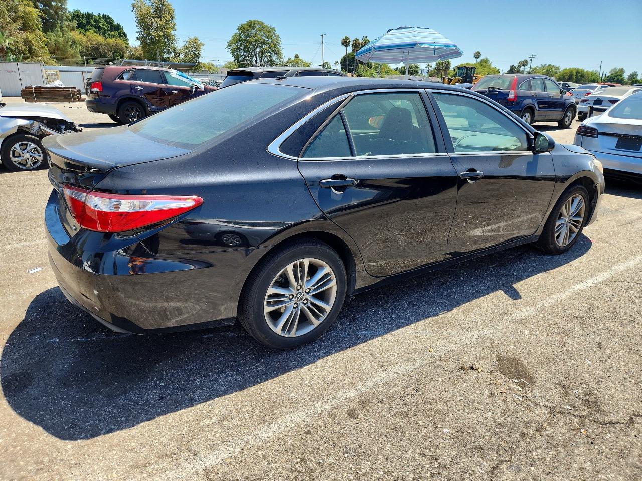2017 Toyota Camry Se Black vin: 4T1BF1FK4HU374293