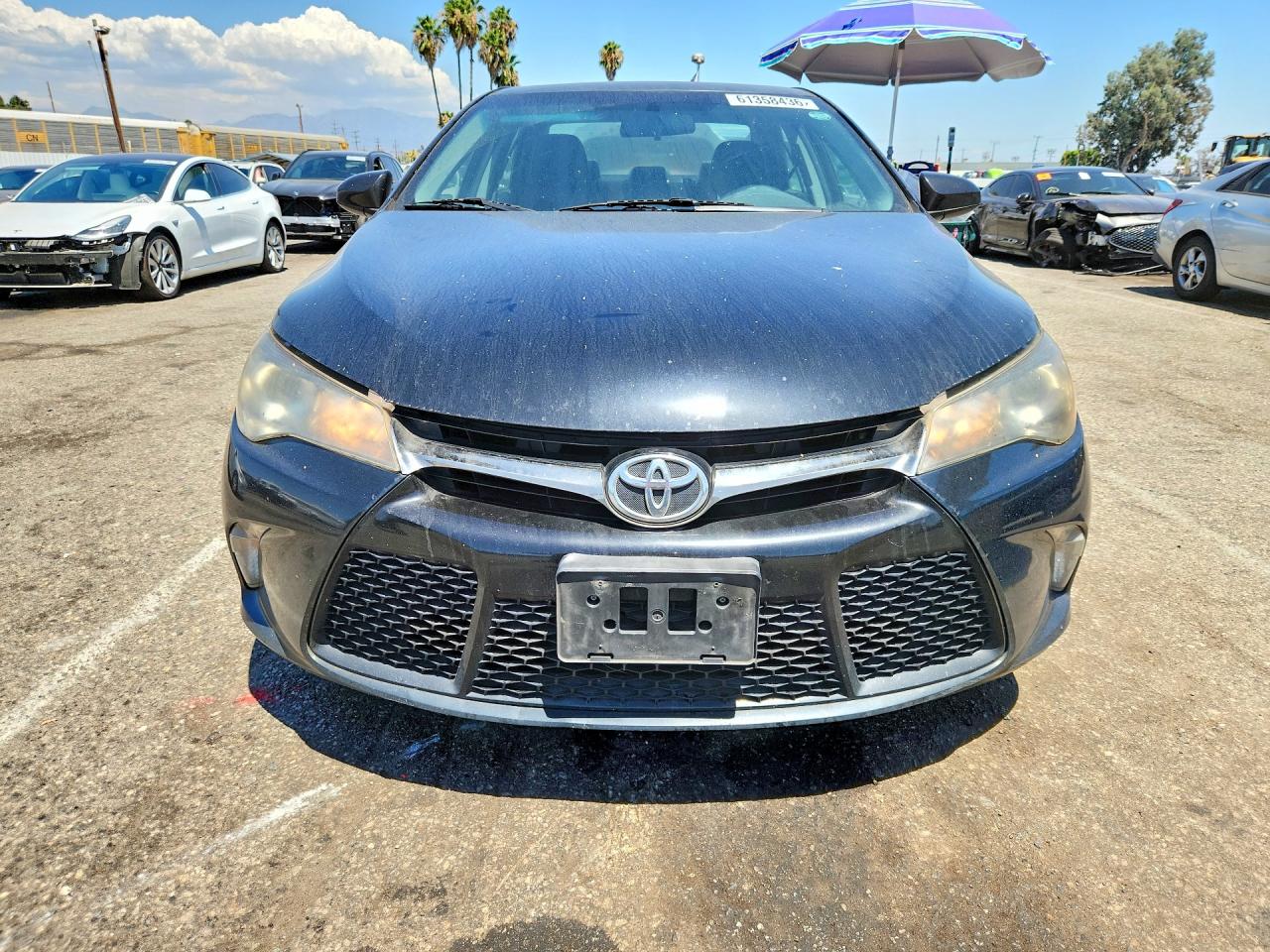 2017 Toyota Camry Se Black vin: 4T1BF1FK4HU374293