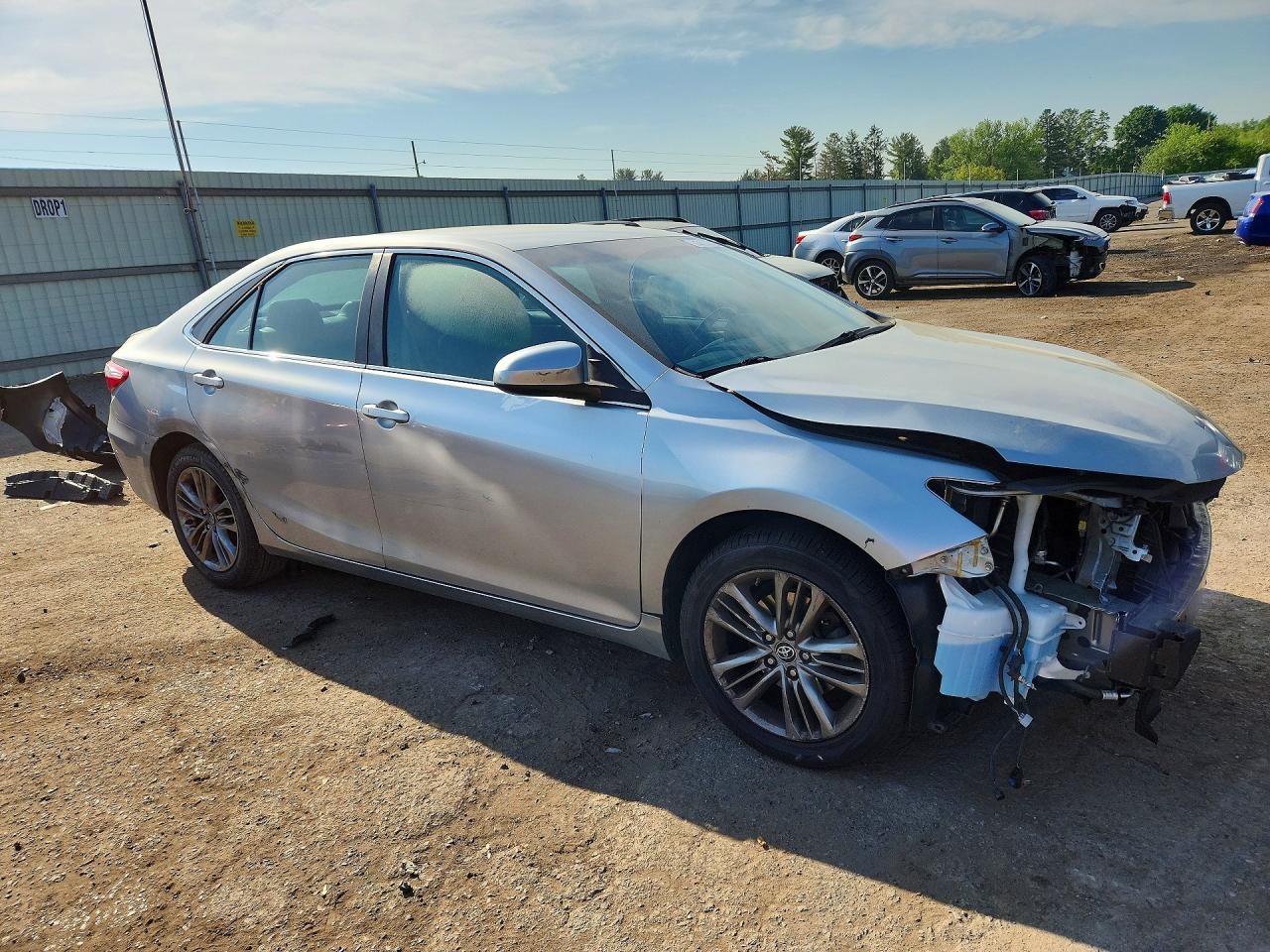 2017 Toyota Camry Se Silver vin: 4T1BF1FK4HU751186
