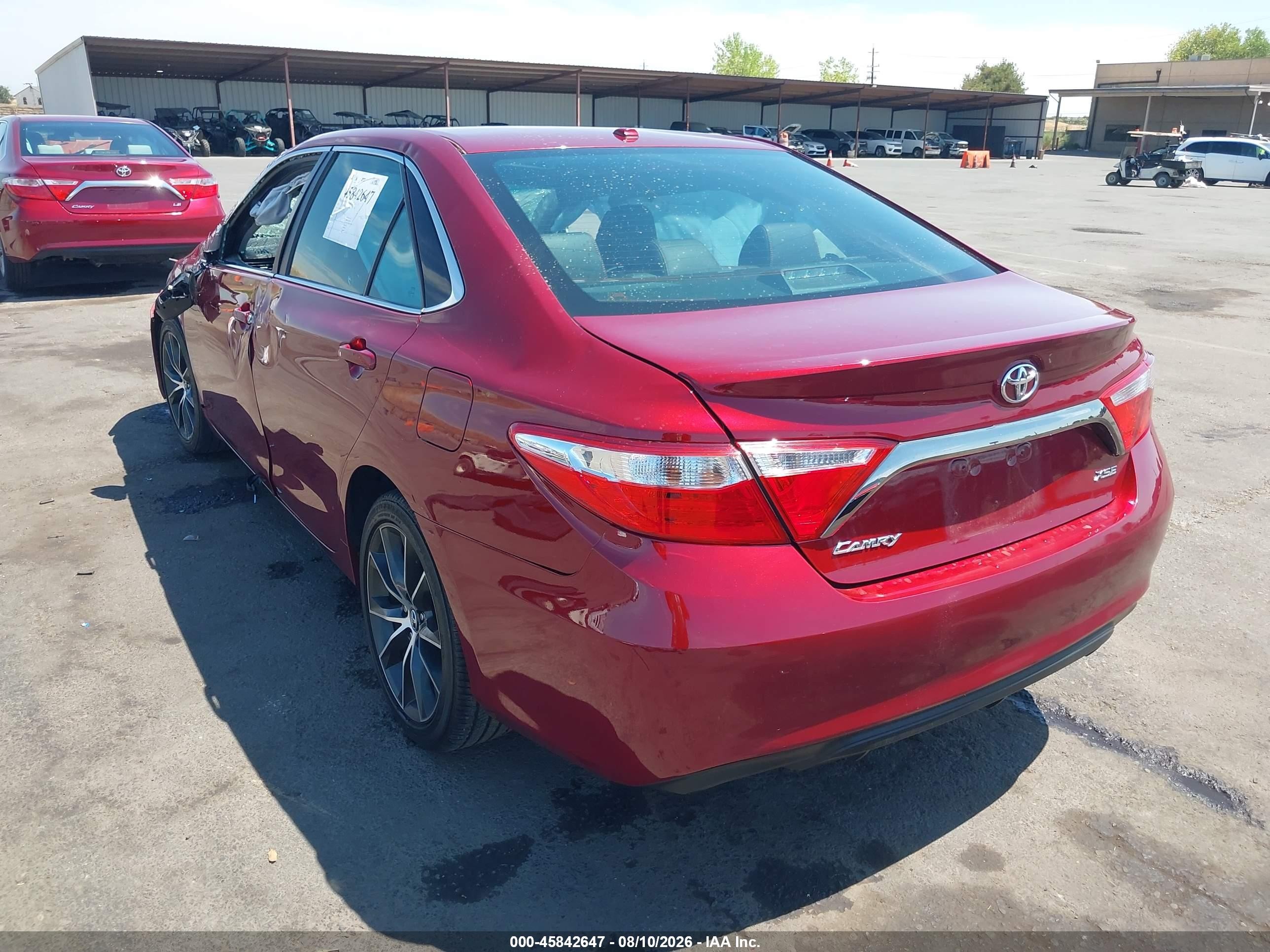 2017 Toyota Camry Xse Red vin: 4T1BF1FK4HU752712