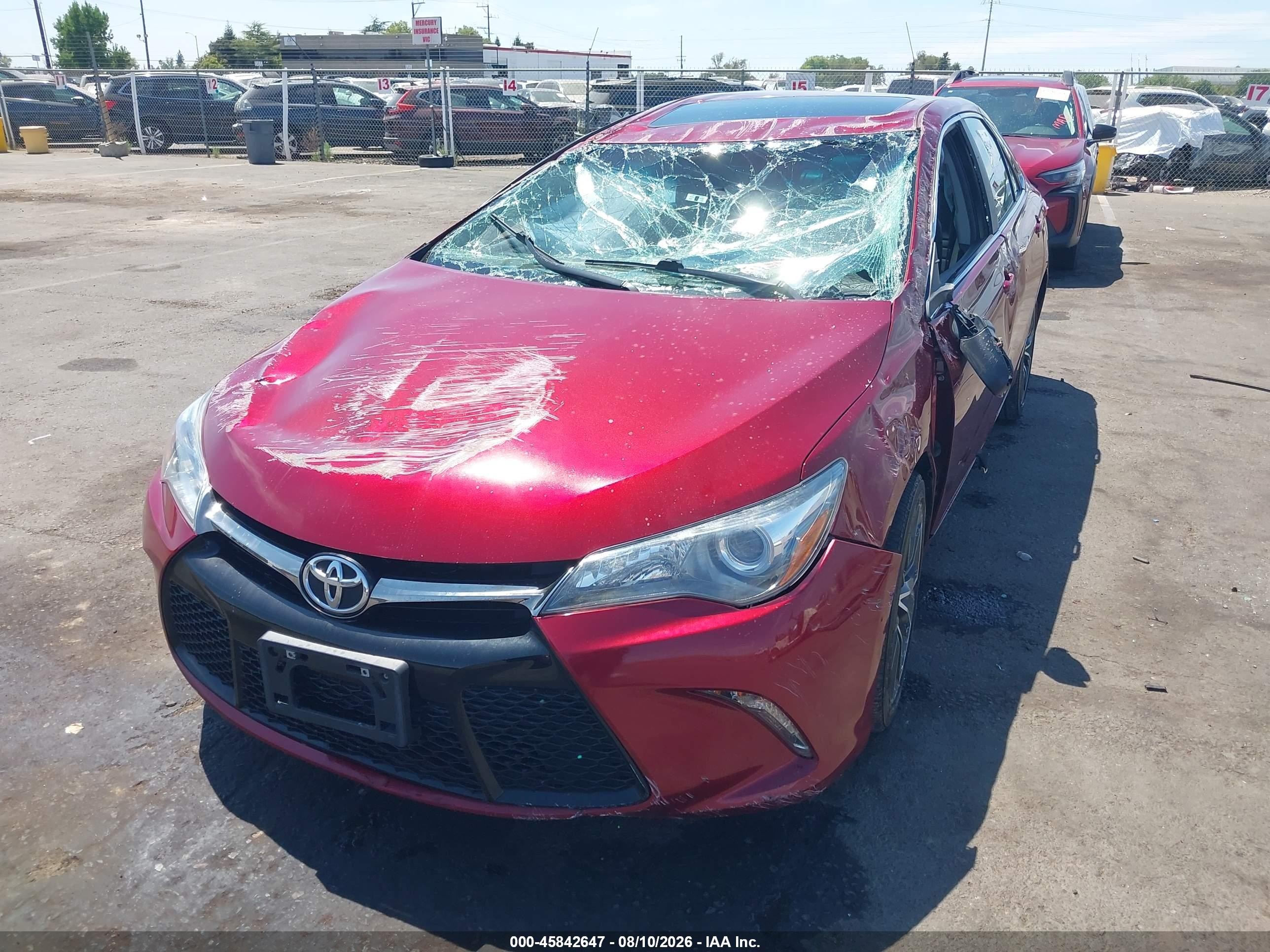 2017 Toyota Camry Xse Red vin: 4T1BF1FK4HU752712