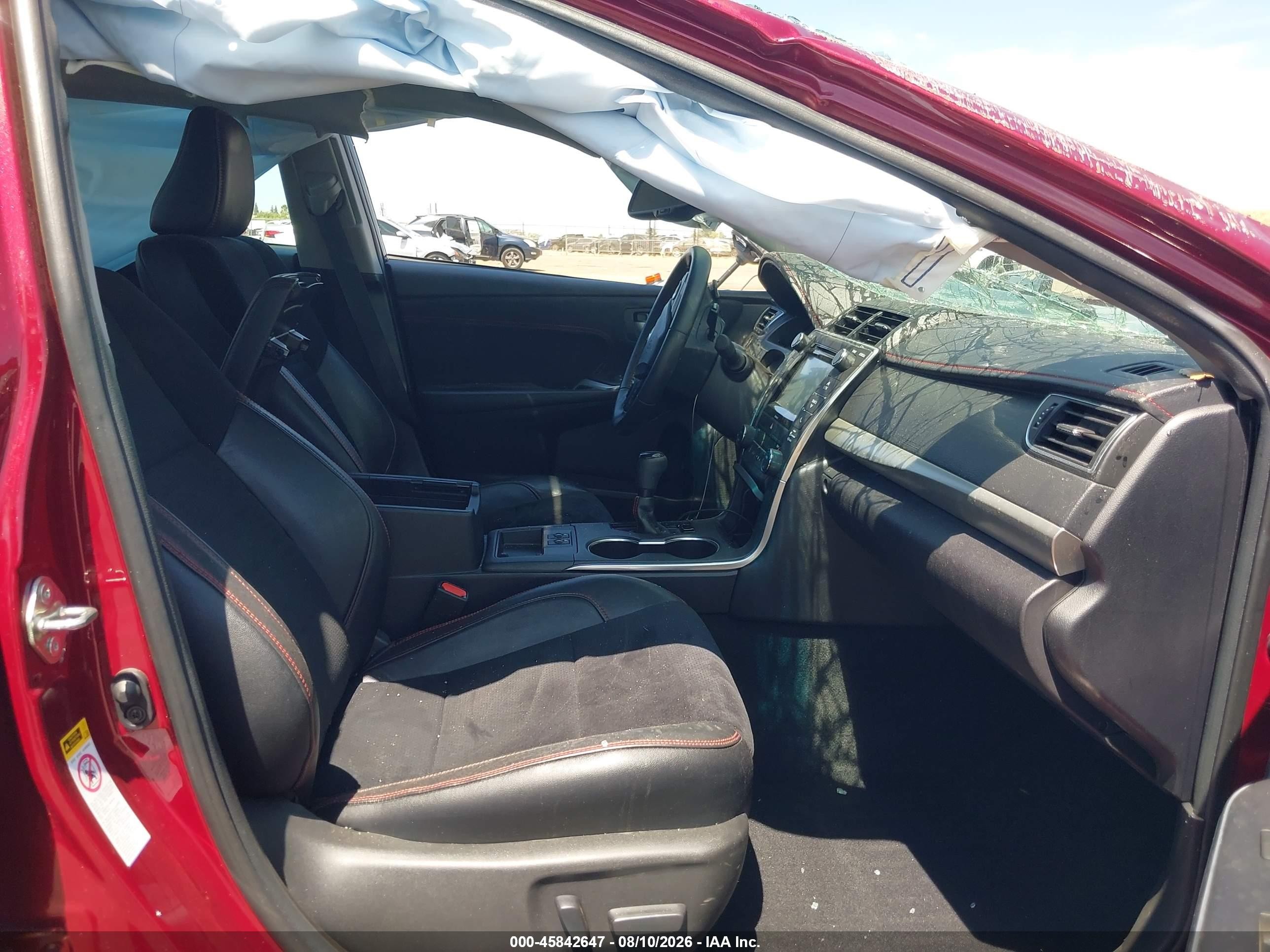 2017 Toyota Camry Xse Red vin: 4T1BF1FK4HU752712