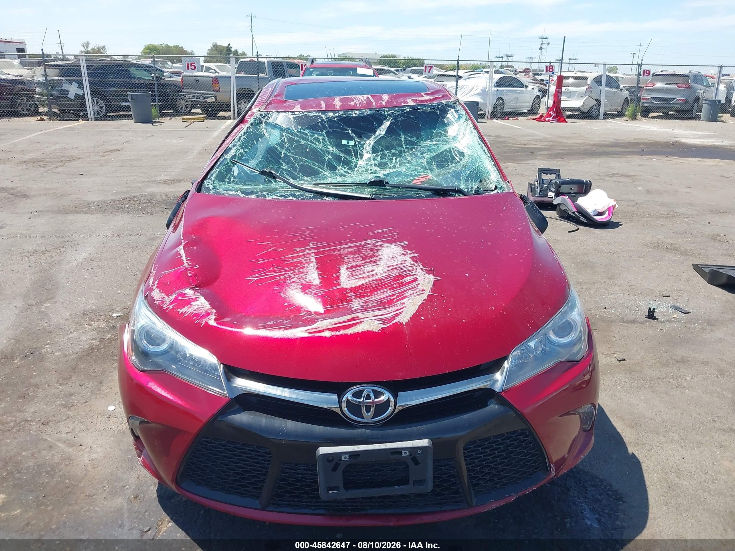 2017 Toyota Camry Xse Red vin: 4T1BF1FK4HU752712